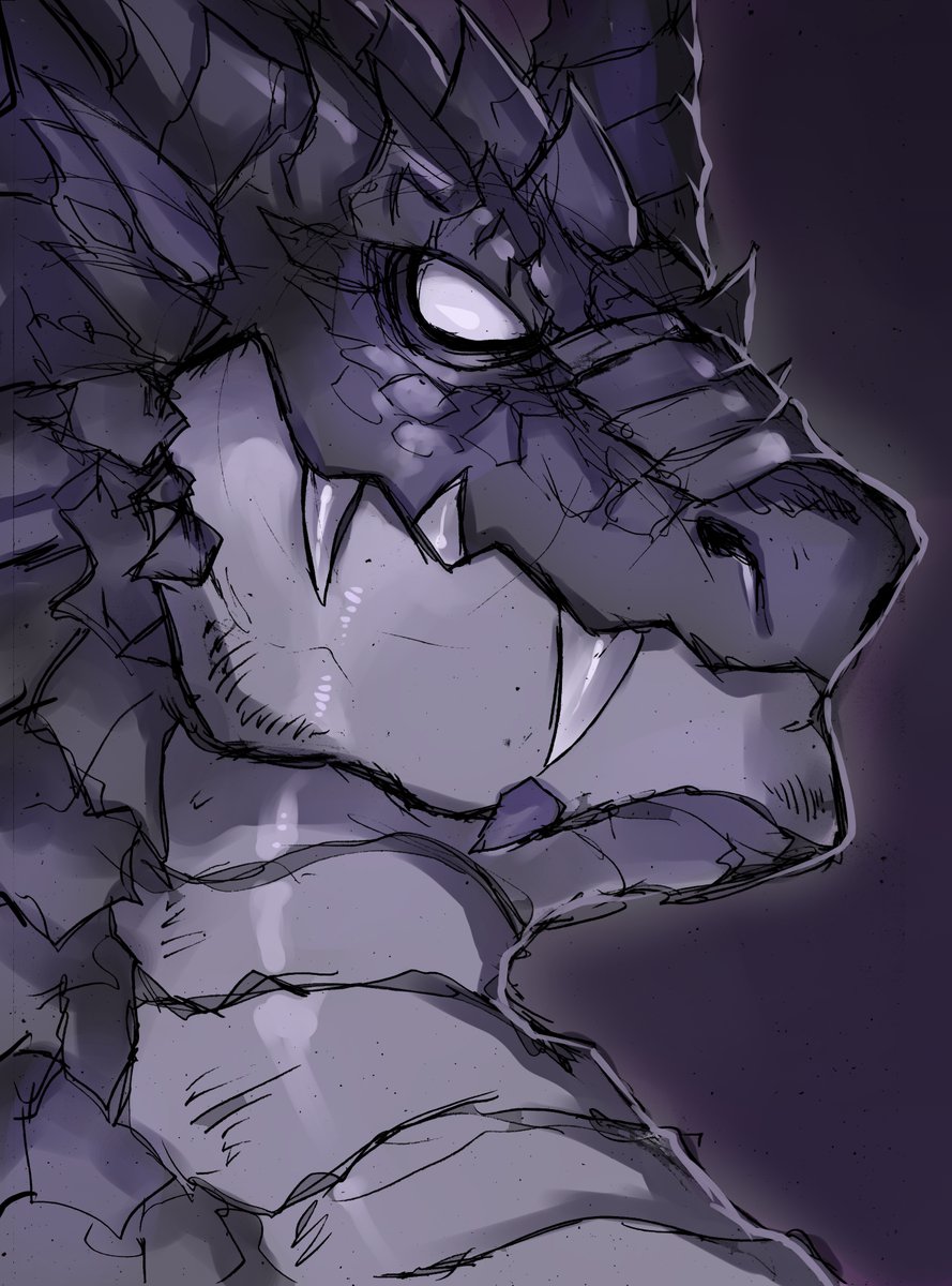 落書き「ブラックドラゴン」
ひねりが一切ない手癖ドラゴン。
突然に瞳がないのやつを描きたいです。