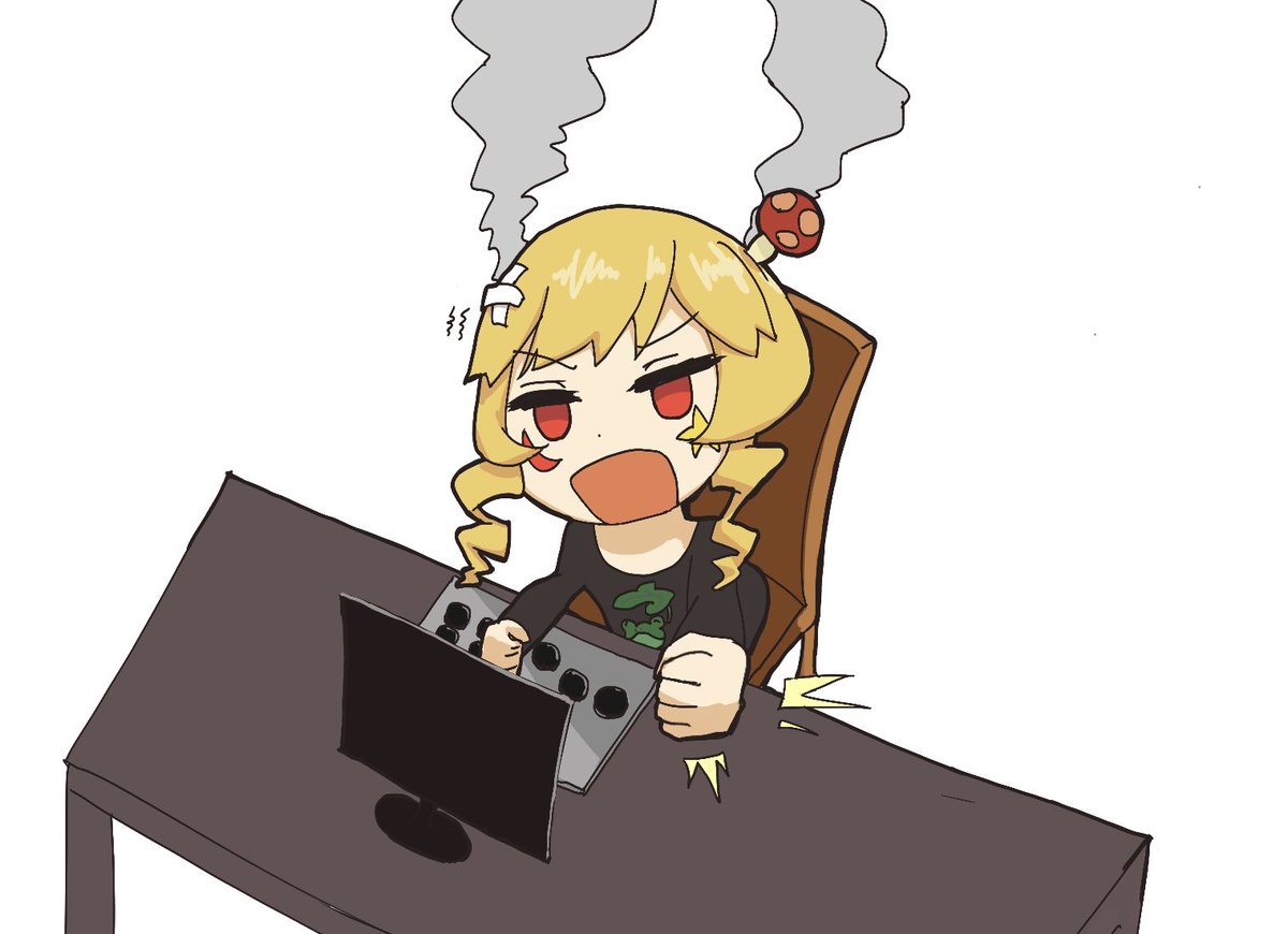 格闘ゲームで台パンする人