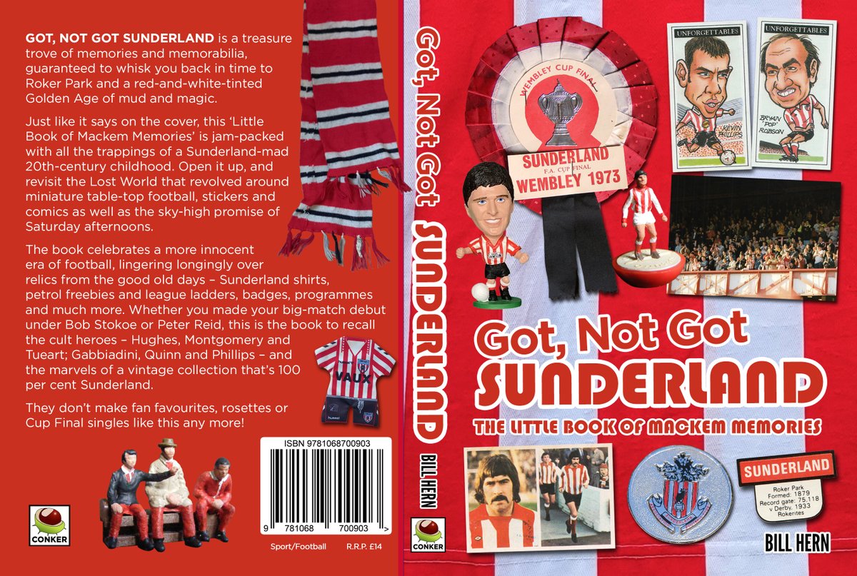 GOT, NOT GOT SUNDERLAND  A treasure trove of #sunderlandafc memories &amp; memorabilia.  Advance subscriber copies now available! Get your name (or that of a loved one) printed inside an author-signed and personally dedicated copy...  conkereditions.co.uk/product/got-no… #sunderland #SAFC