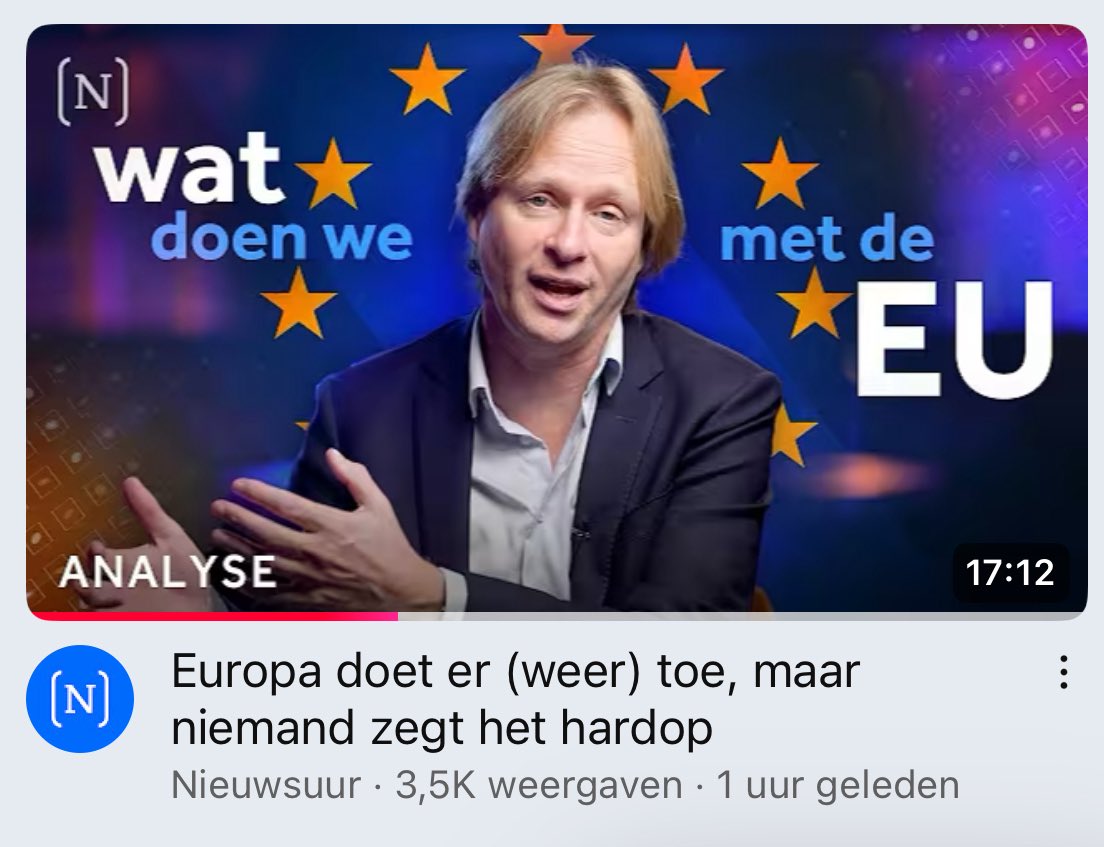 Europa, best belangrijk??

Er is echt wel wat te kiezen deze verkiezingen. 👇 <a href="/Nieuwsuur/">Nieuwsuur</a> 

youtu.be/JPX7C2n1Nxs?si…
