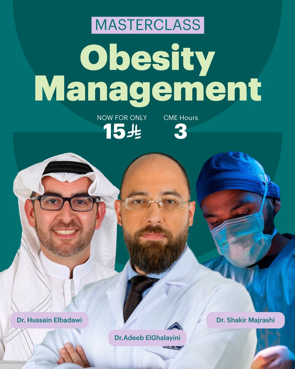 🚨 Obesity Masterclass 2025 is LIVE! 💡
Master evidence-based strategies in obesity care with top experts.

🎓 3 CME credits

📚 For physicians, nurses &amp; health pros
Start now 👉healthdose.academy/courses/46/obe…

#ObesityCare #CME #BariatricMedicine #Healthcare