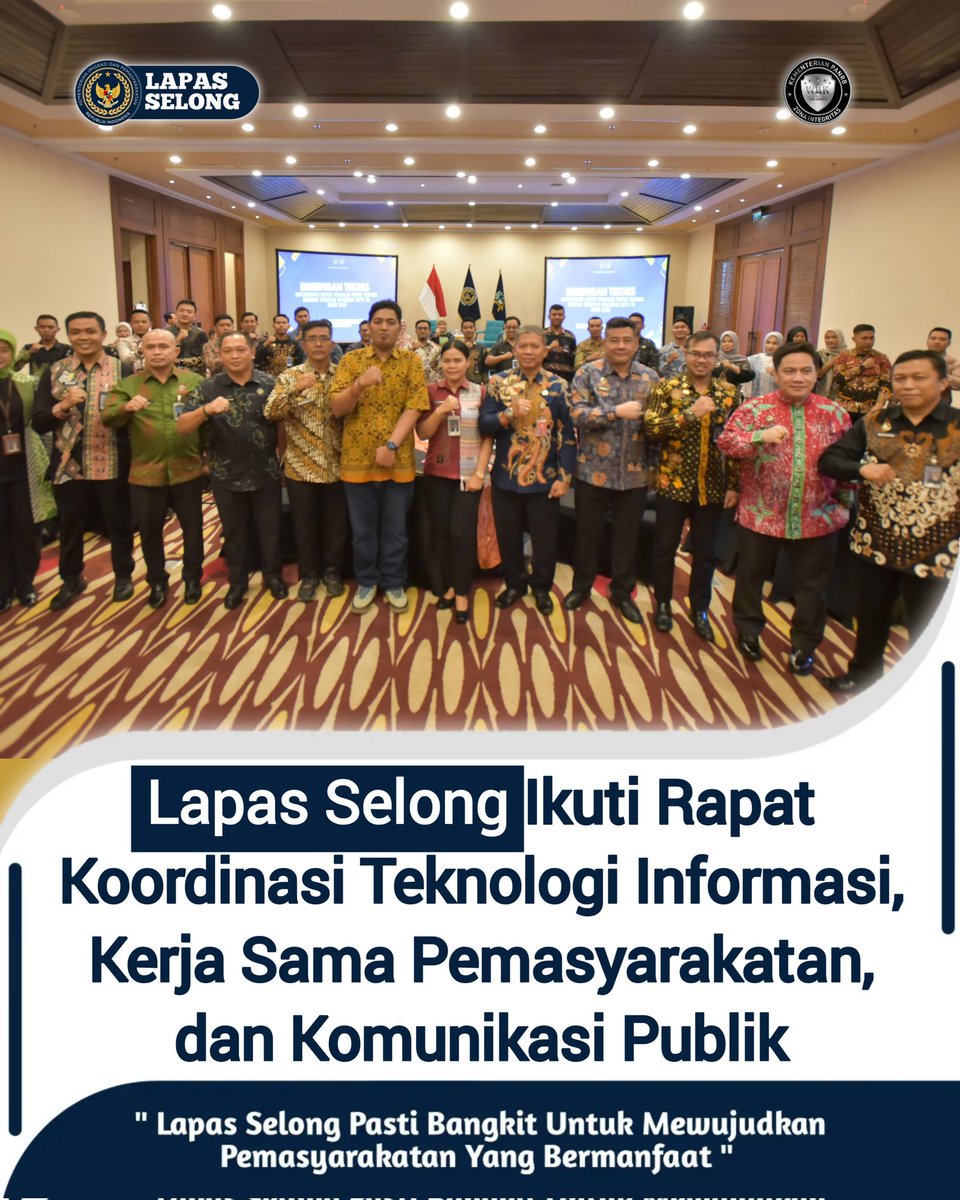 *Lapas Selong Ikuti Rapat Koordinasi Teknologi Informasi, Kerja Sama Pemasyarakatan, dan Komunikasi Publik*