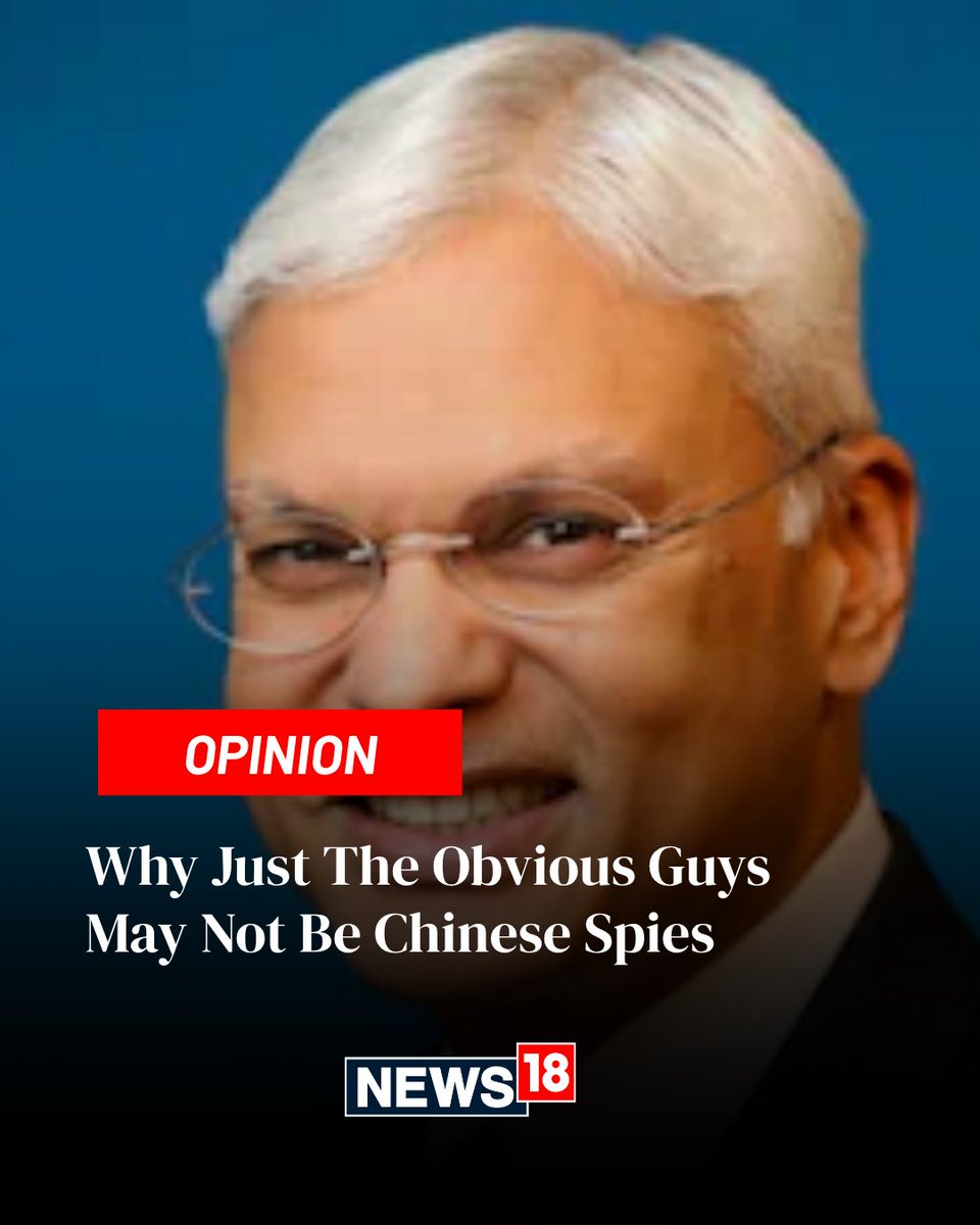 CNNnews18's tweet image. The cases of Tellis in US and the two Christophers in UK prove that China’s tentacles reach even the most unlikely places

Writes: @ReshmiDG | #US #China #Spies

news18.com/opinion/opinio…