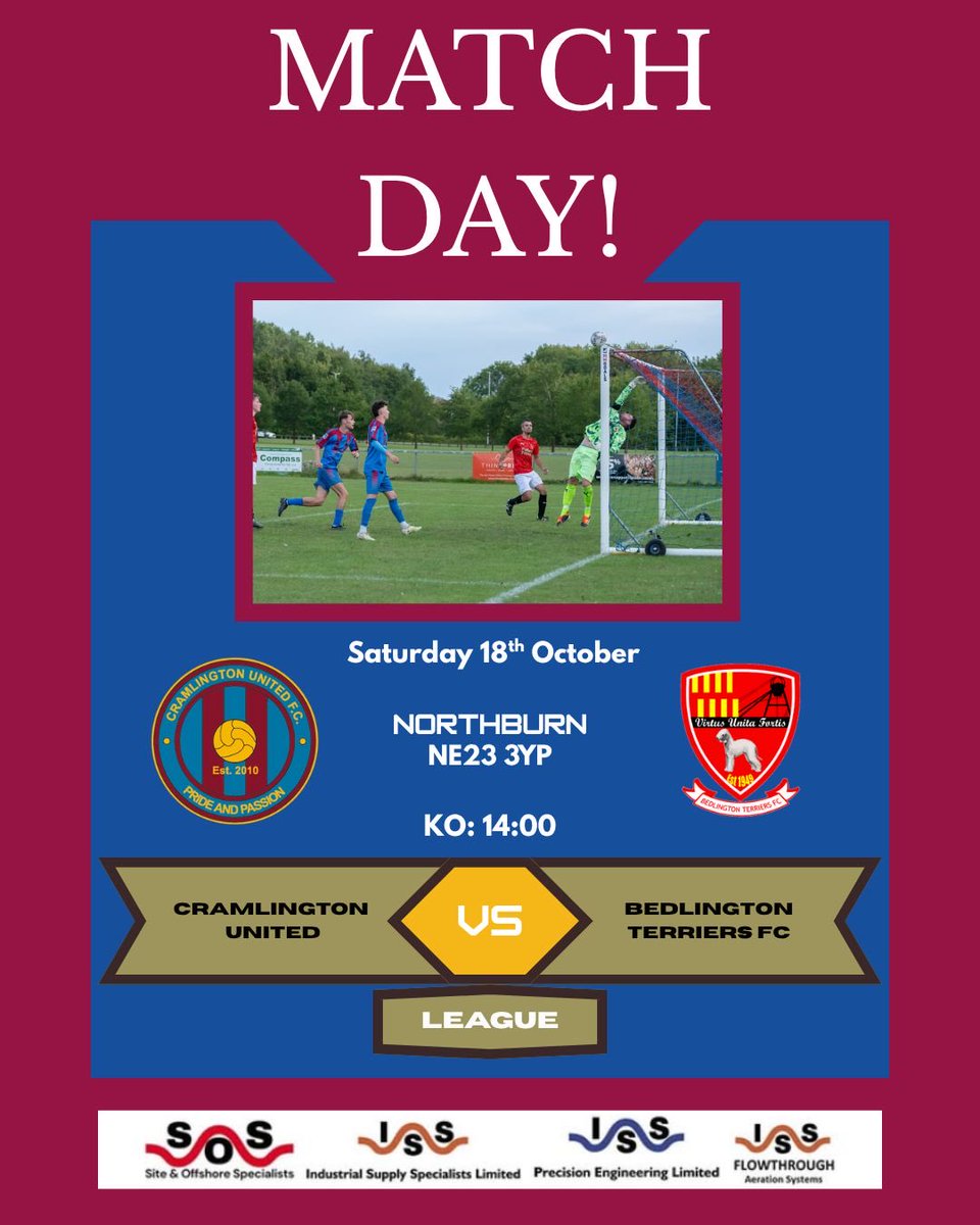 ⚽️⚽️Game Day⚽️⚽️

Our <a href="/nfalliance1890/">Northern Football Alliance</a> men’s first team are in home league action this afternoon vs <a href="/BTFCOfficial/">Bedlington Terriers FC</a> 

Be great to see another good home support there as the lads look to consolidate their position near the top of the league 👏🏽