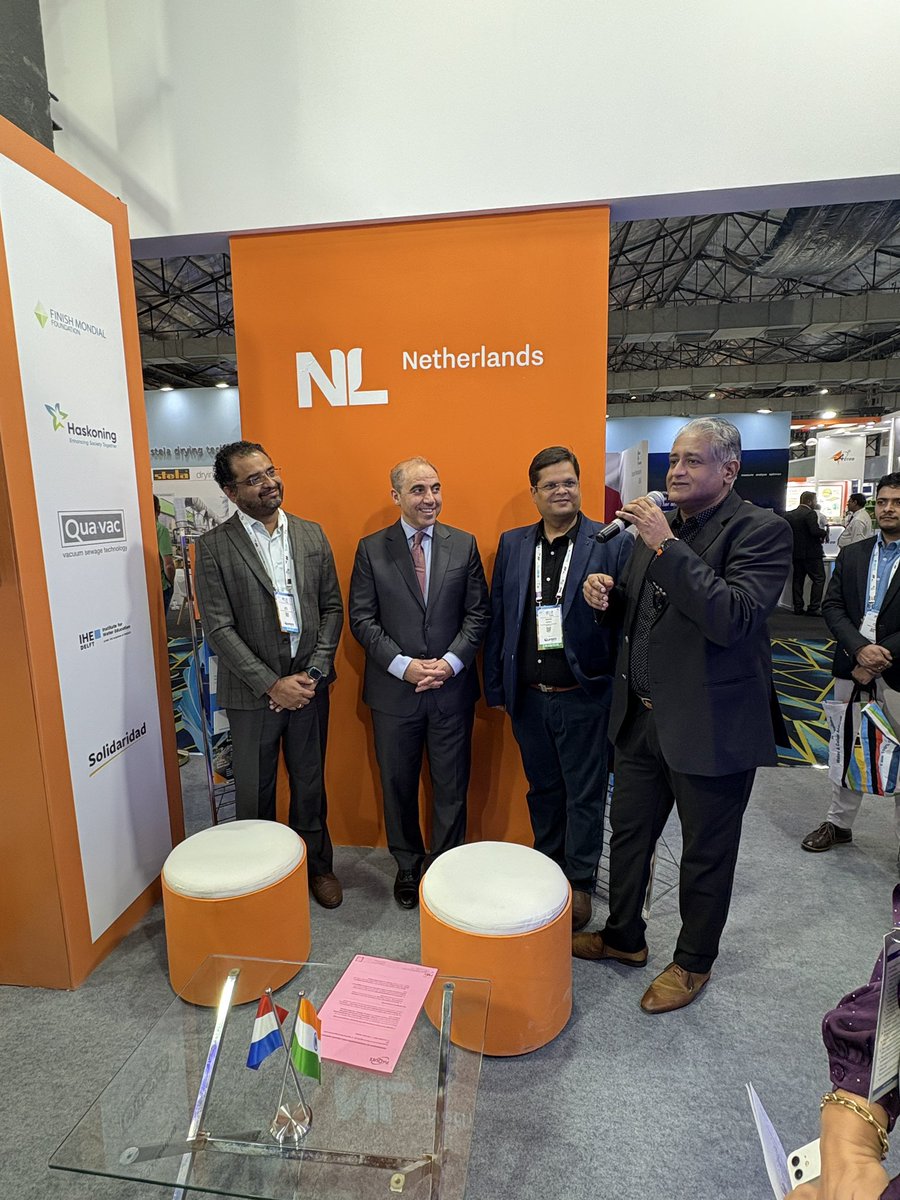 NLinMumbai's tweet image. Strengthening Dutch-Indian business partnerships! 🇳🇱🤝🇮🇳
A new MoU was signed between #Paques Environmental Technologies and #Spectra Technologies, marking another milestone in sustainable water and waste innovations.
#IFATIndia2025 #CircularEconomy #PartnershipsForChange