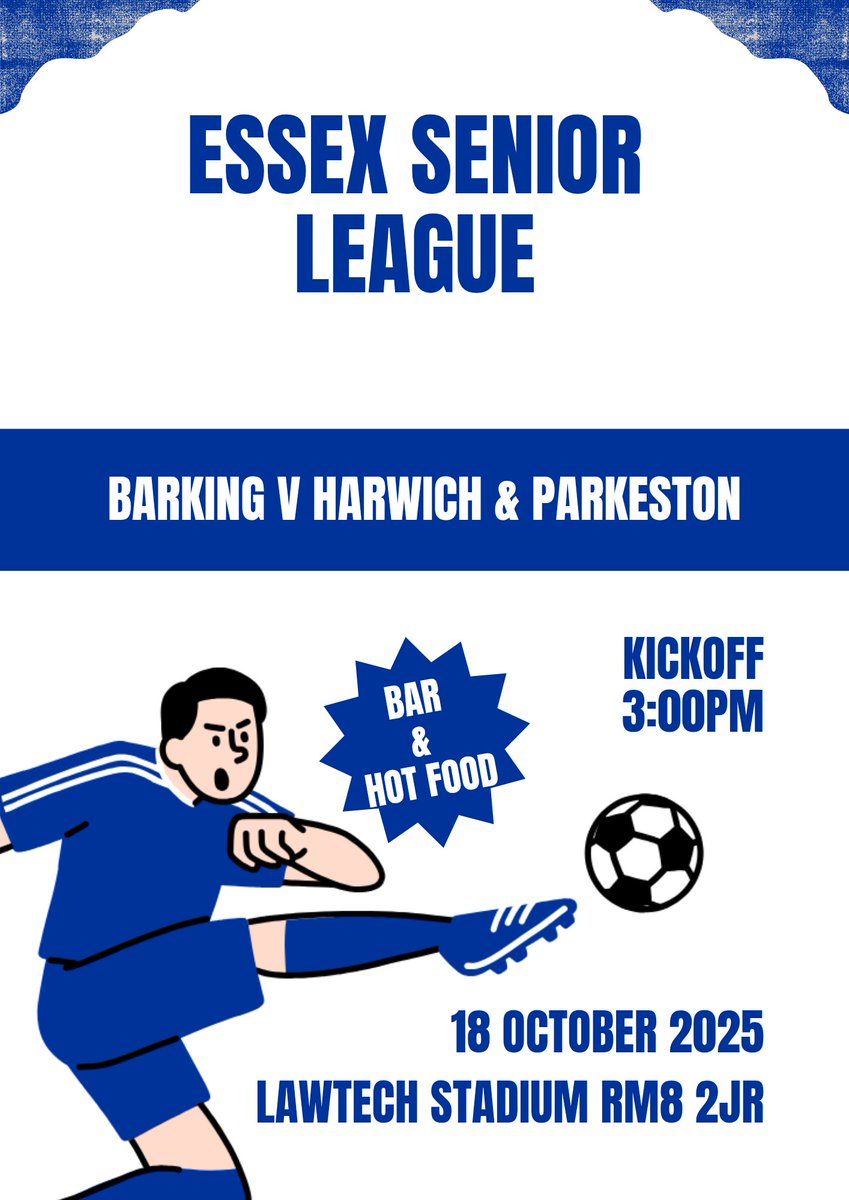 barkingfc's tweet image. MATCHDAY 

Time to bounceback as we host @OfficialHarwich in the @EssexSenior !