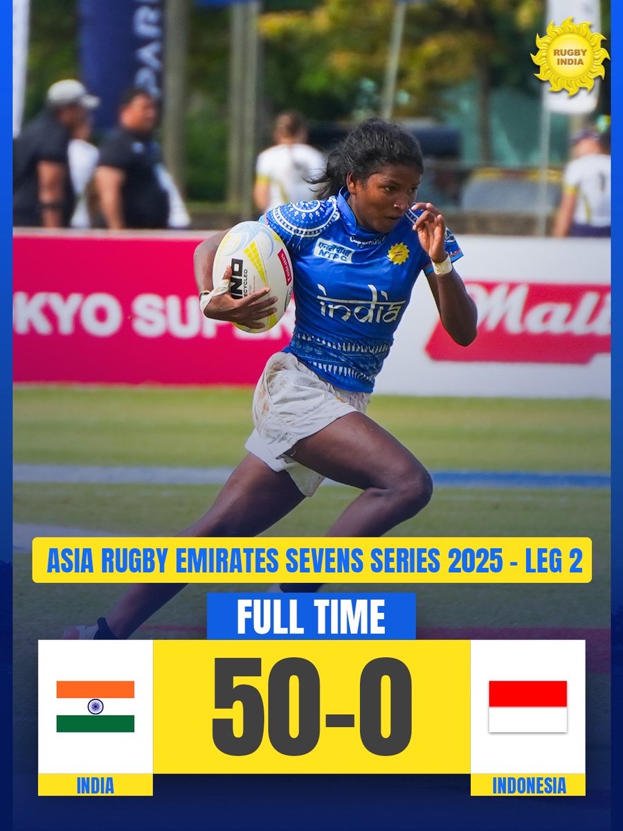 A statement performance to record our highest-ever win in #ARESS 🤯👏

#RugbyIndia #AsiaRugby