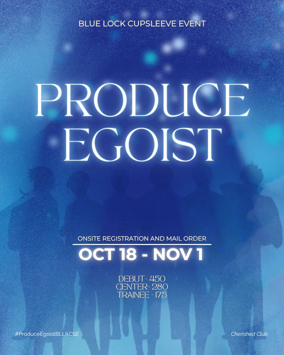 cherishedclub's tweet image. EVENT REGISTRATION &amp;amp; MAIL ORDER [OPEN]

Onsite: forms.gle/emg2H4AyH34DmH…
Mail Order: forms.gle/ZvQ1qCJvb6mS93…

📆 Oct 18, 2025 - Nov 1, 2025 

#ProduceEgoistBLLKCSE #bllkcse #fandomeventsph