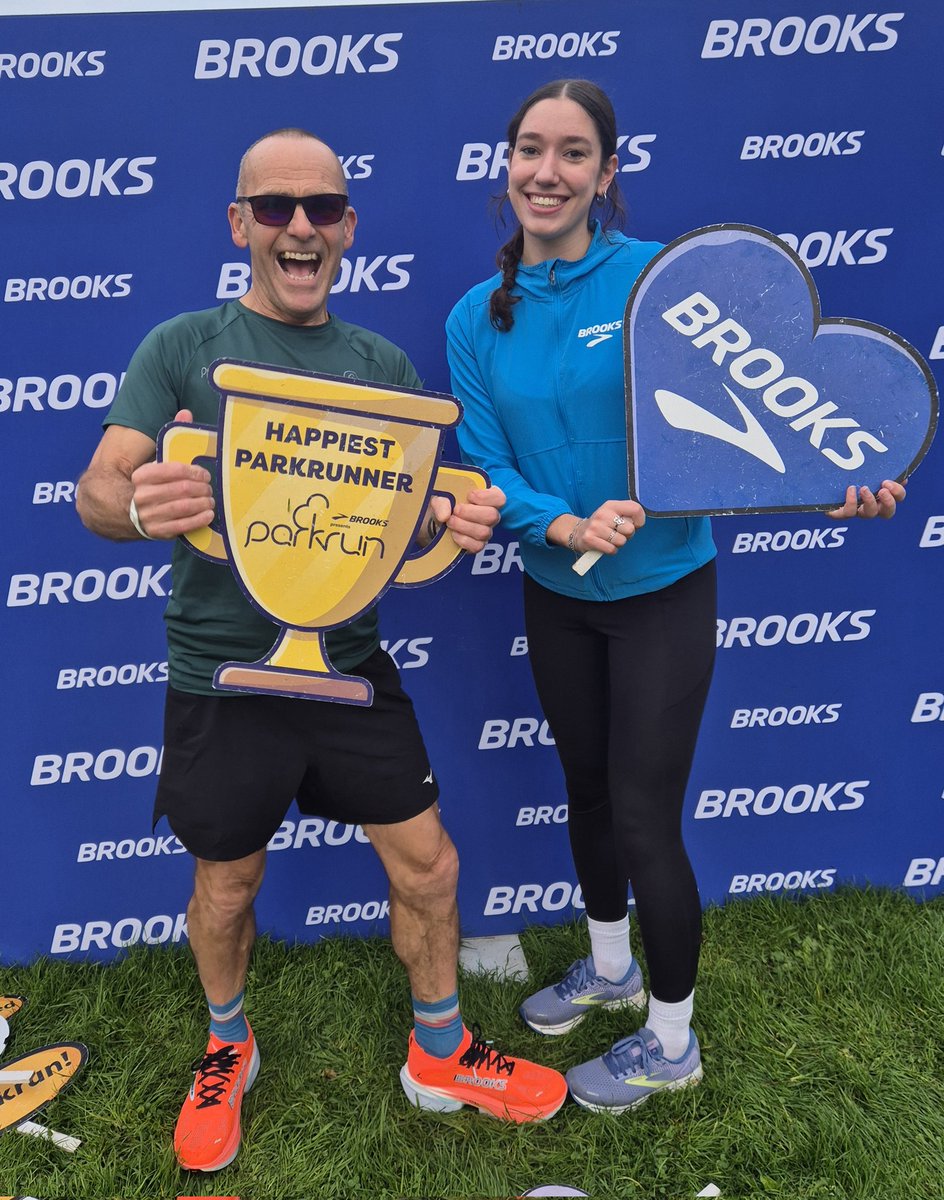 Love <a href="/brooksrunning/">Brooks Running 💙</a> love <a href="/parkrun/">parkrun 🌳</a> <a href="/parkrunUK/">parkrun UK</a> #happiestparkrunner with <a href="/frankthomas171/">Frankie Thomas</a>