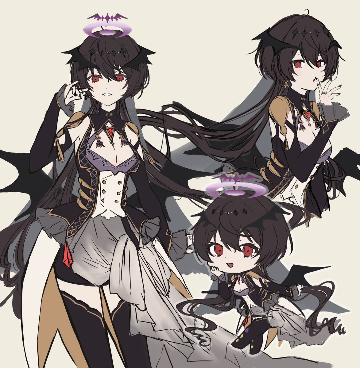 月の歌衣装の凛月にょた〜🌙