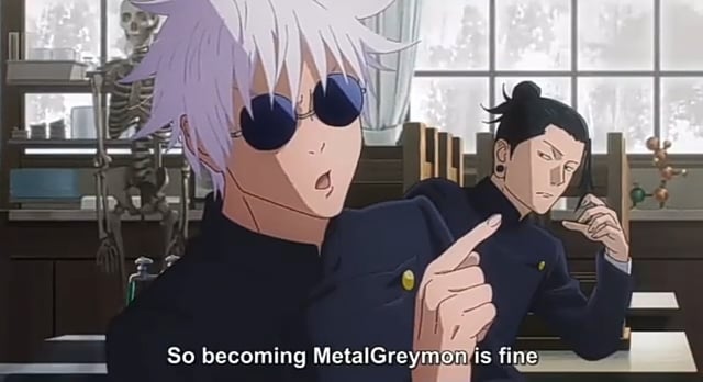 Llua_blue's tweet image. This is why Digimon is better than Pokémon , Even Satoru gojo knows  it.