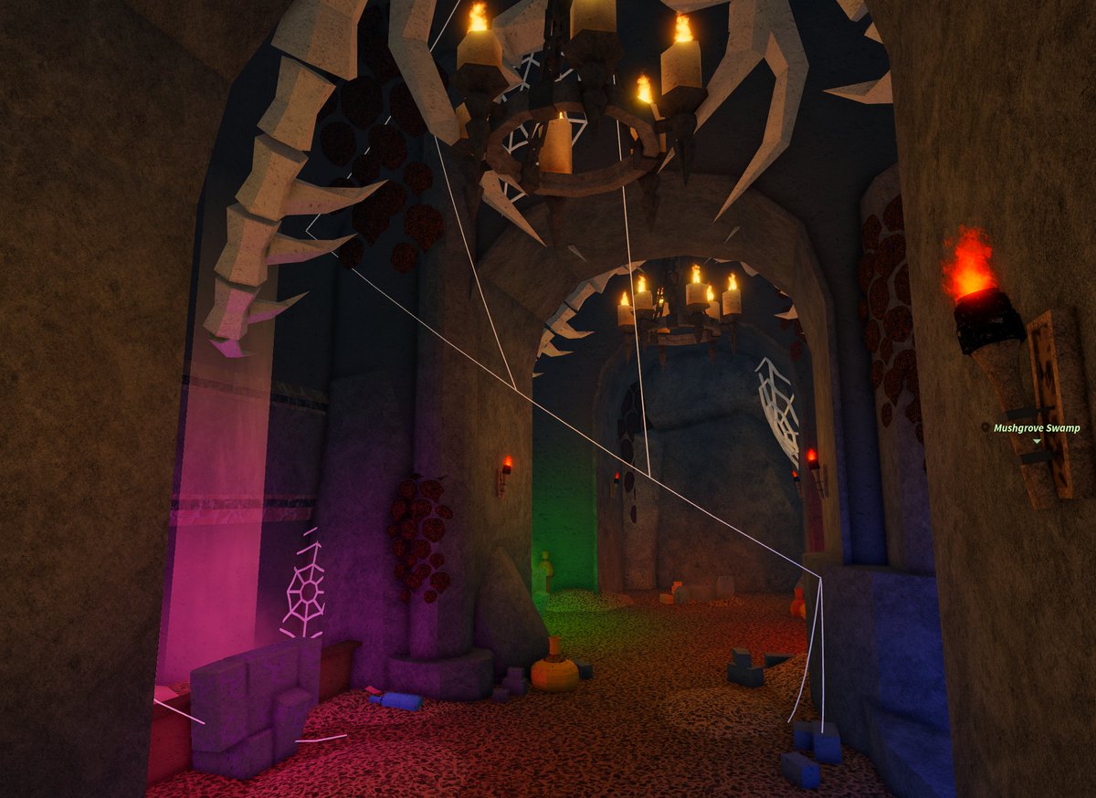 RobloxFisch's tweet image. A Mysterious Corridor... What Lies Ahead??? and a New Enchanting Rune that Holds Mysterious Power 👀🎃📖🔮