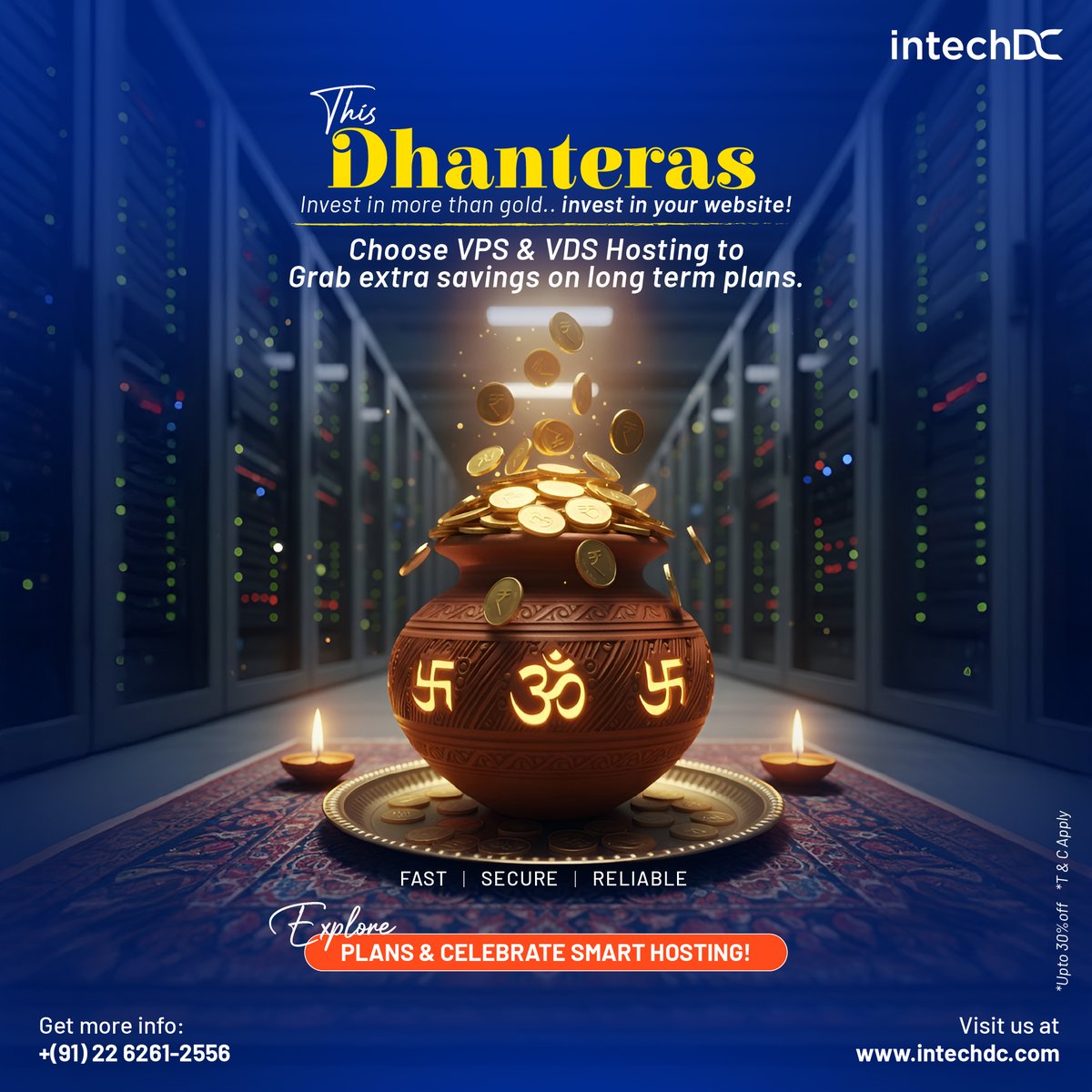 DcIntech's tweet image. 🪔This Dhanteras, Give Your Website the Gift of Speed &amp;amp; Security!
Commit to Smart Hosting &amp;amp; Watch Your Savings Shine VPS &amp;amp; VDS Hosting 
 Explore Plans  intechdc.com
#HappyDhanteras #Dhanteras2025 #VPSHostingIndia #VDSHosting #SmartHosting #FestiveSavings#hostingdeal