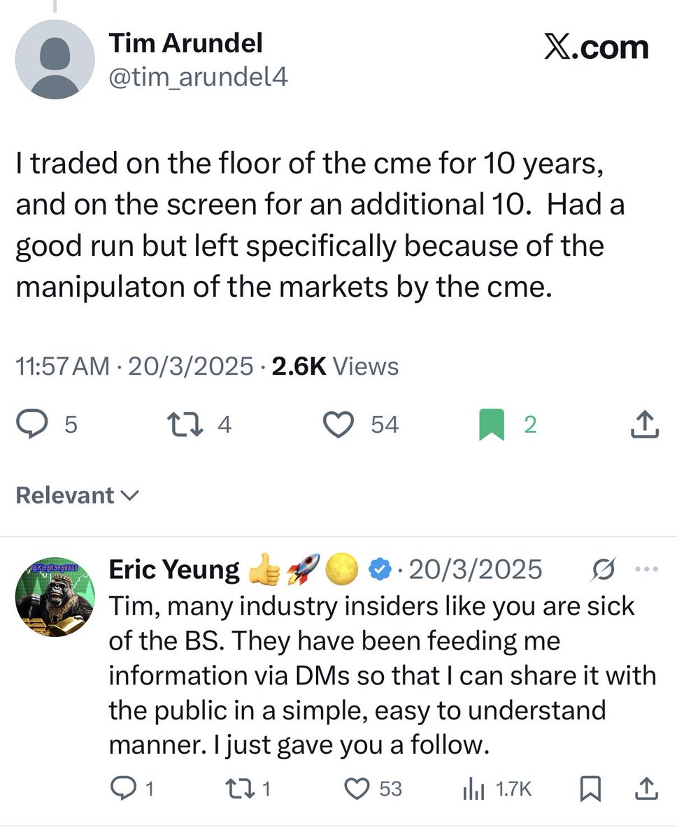Tim here is a honest man. Anyone who has an IQ over 100 probably realizes that I don’t work in a vacuum.

We are sick and tired of the lies and obfuscation. I say what my supporters can’t say. I do what my supporters can’t do. I am happy to help spread the truth.

Gold Silver 🔥