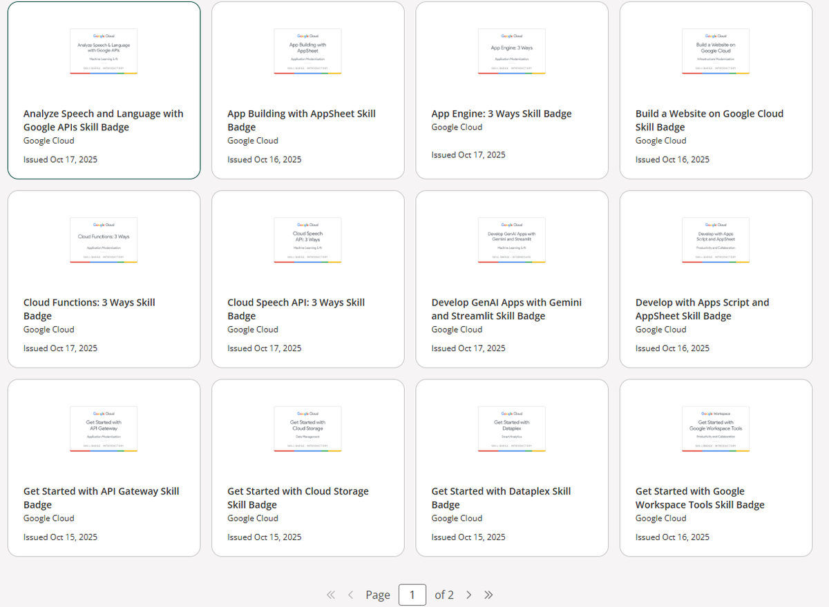 Space_STQ's tweet photo. Thrilled to announce I've completed a series of Google Cloud labs, diving deep into key areas like Compute Engine, Cloud Storage, IAM, and many more.

https://t.co/N3D9ga1AEZ
@GDGIndia @GDGAhmedabad @googledevgroups @SwarrnimUni @gdgssiu https://t.co/TfRvwmNFF6