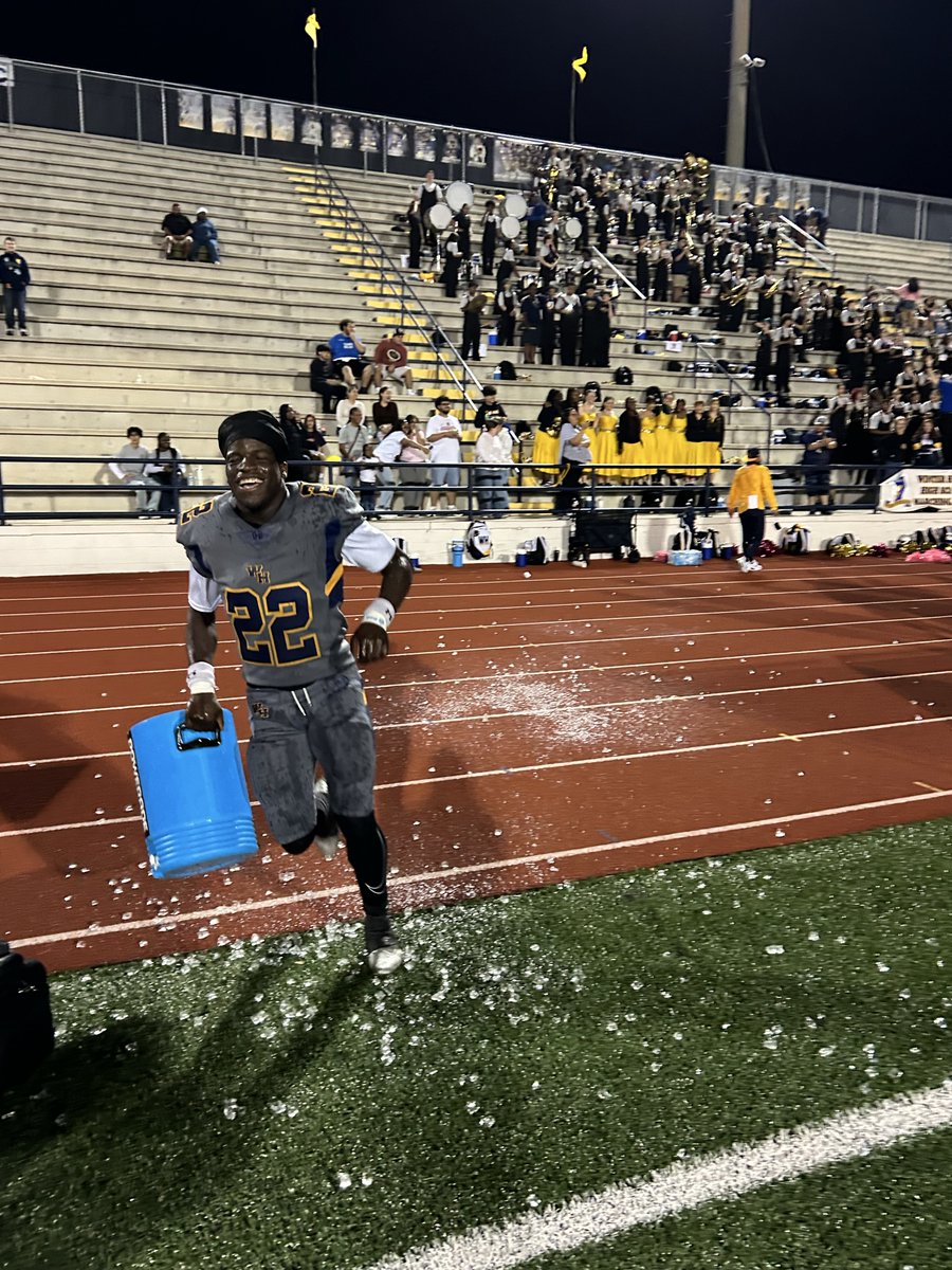 Smiles for the Blue Devils! Big win for this program, proud of our guys. Next week district title.