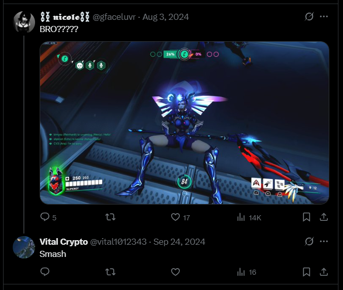 TheSkylarGrey's tweet photo. @vital1012343 @PlasmaXL_ @CocoMyuuVT Tell me again about how you think it's bad to sexualize characters and avatars and that you don't do that. https://t.co/AqA92zaOTC