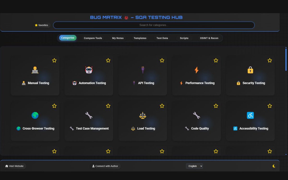 fagun018's tweet image. I built a browser extension that helps testers work 5x faster!
Meet Bug Matrix 🐞 - The Ultimate SQA Testing Tools Hub 🔍
Try it here 👉 lnkd.in/gRfXDSAS
#SoftwareTesting #QA #BugMatrix #TestingTools #Automation #CyberSecurity #SQA #SoftwaeTester #FreeTools
