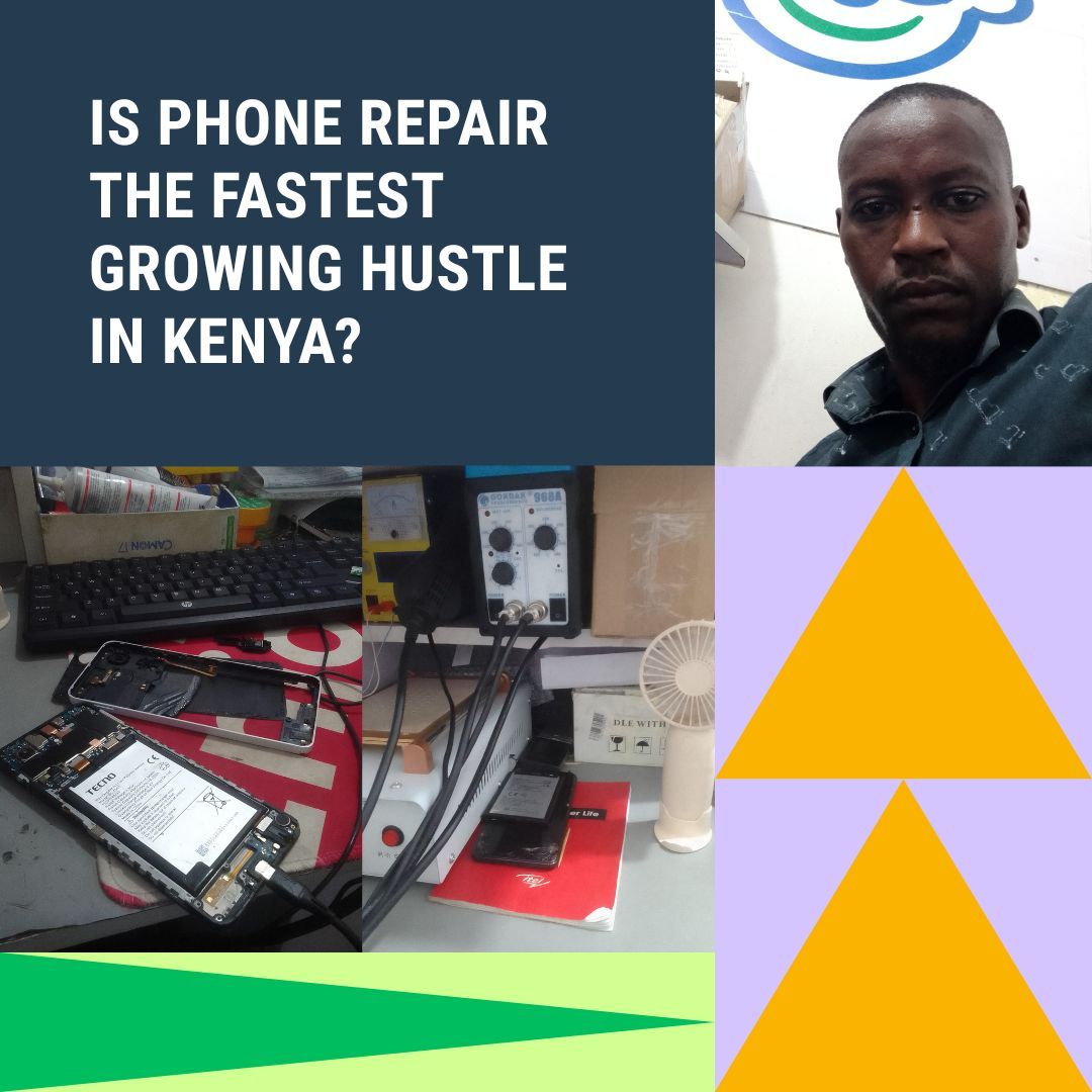 MESHLIFE254's tweet image. Niaje Fam! 🔥
#BizOfTheWeek on MESH tuna-feature Charles, a phone technician. 
📍Yeye ni daktari wa masimu in Luanda.
 Ana-share journey yake as a gadget repair specialist.
💪Download app &amp;amp; click link🔗ku-cheki story yake on MESH hapa: mesh.life/article/is-pho…