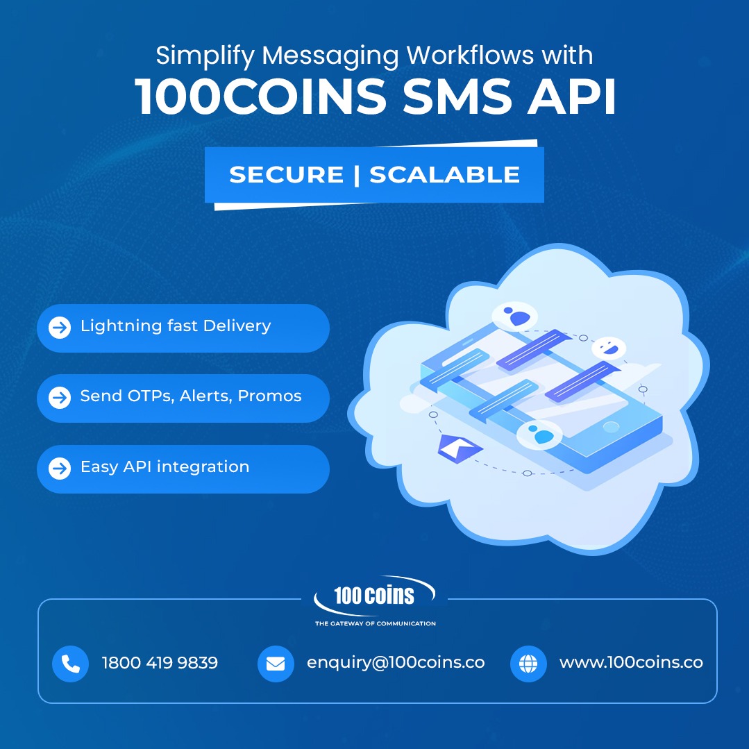 AditekSystemsPL's tweet image. Simplify Messaging Workflows with 100Coins SMS API

Secure | Scalable
Demo : Contact- 18004199839 or enterprise-support@100coins.co
#AditekSystemsPrivateLimited #100Coins #SMSAPI #BusinessGrowth #CustomerEngagement #DigitalMarketing #InformationTechnology #FintechSolutions  #tech