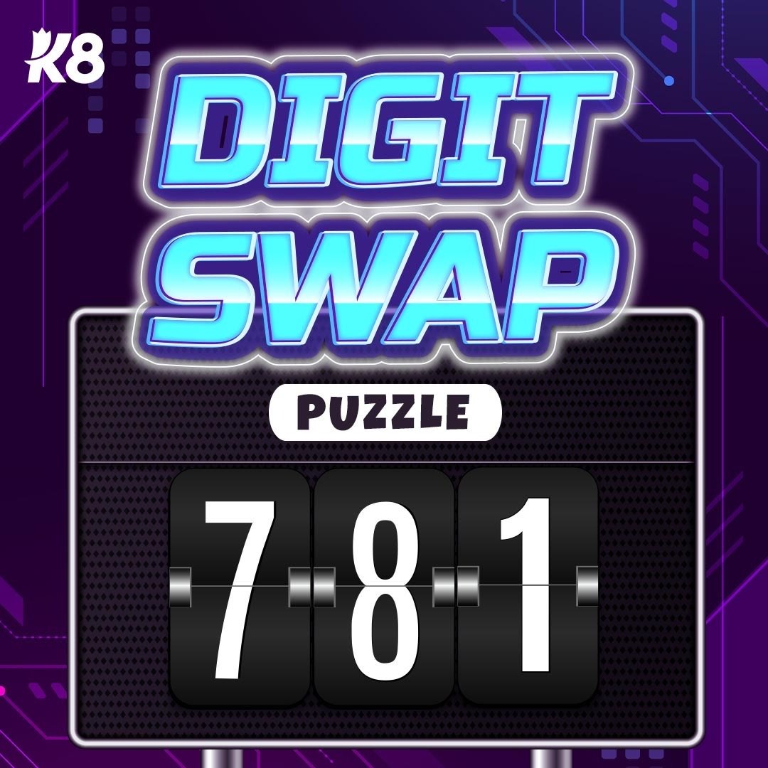 k8official_en's tweet image. 🤔 What’s the code?
Hint: Reverse all digits to get the secret code.
A. 871
B. 718
C. 187
✅ Comment your answer + K8 ID
✅ Like, follow &amp; repost to secure your #airdrop prize! 💰
📌 Click here for more details!!
k8airdrop.com/promo/digit-sw…