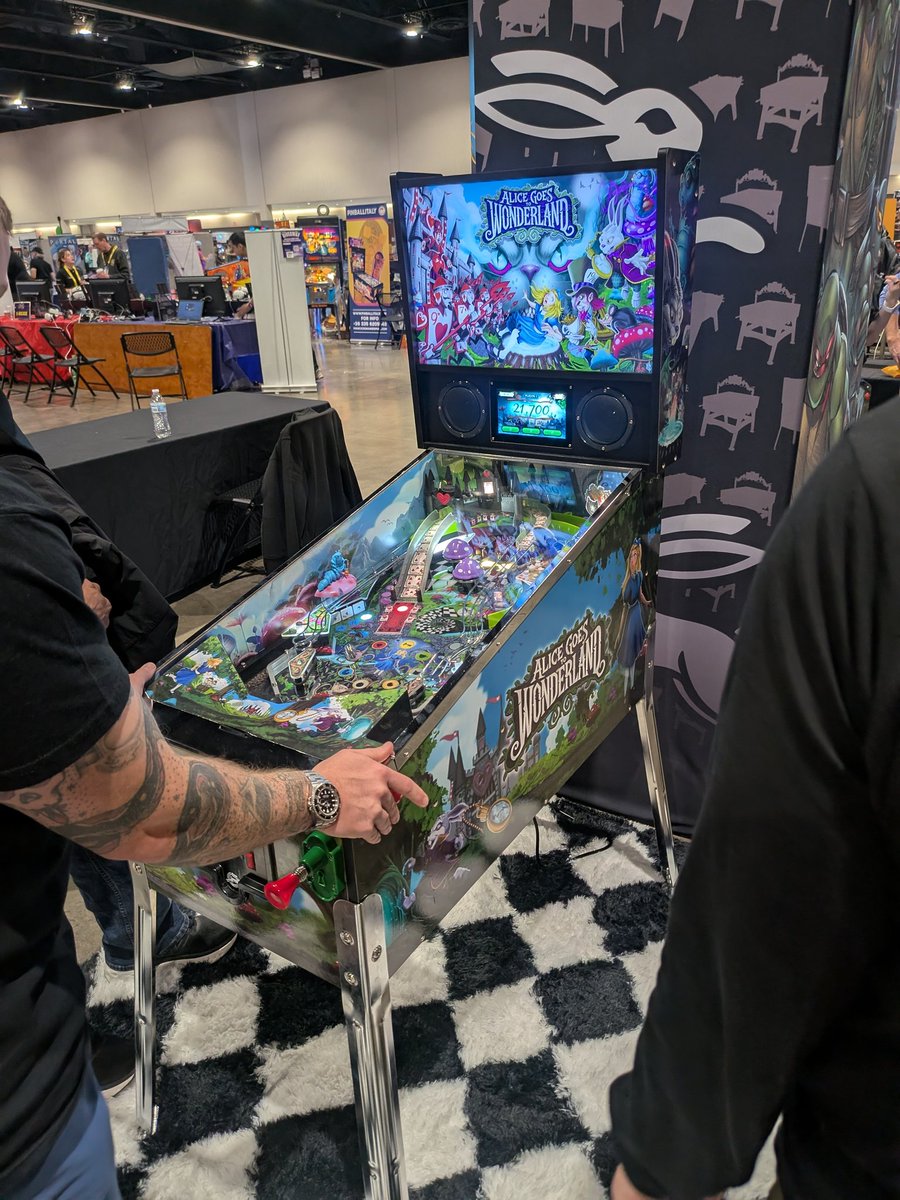 RetroTechX, Pinball/Gaming (@retrotechx) on Twitter photo Wonderland Pinball table. 3/4 As scale budget friendly cabinet. Can't wait to see it release. Wonderland Pinball table. 3/4 As scale budget friendly cabinet. Can't wait to see it release.