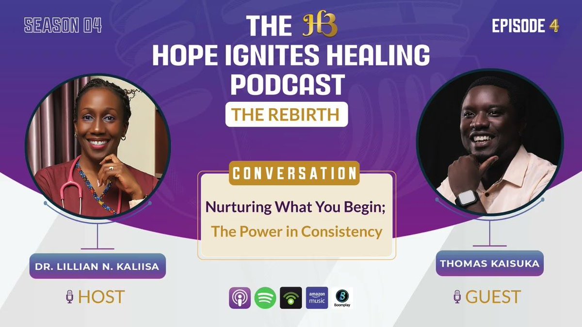 DrLilH3's tweet image. Together, they explore how small, steady actions turn burnout into passion, purpose, and lasting growth.

🎧 Watch full episode on YouTube → youtube.com/watch?v=9zu0vJ…

#Consistency #MentalWellbeing #DigitalExperiences #HolisticHealth #HopeIgnitesHealing