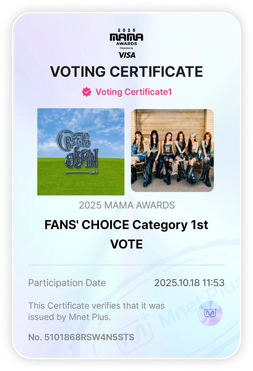 day 3 ; I vote for #izna on #2025MAMAVOTE

1 repost / 1 reply = 1 valid vote
