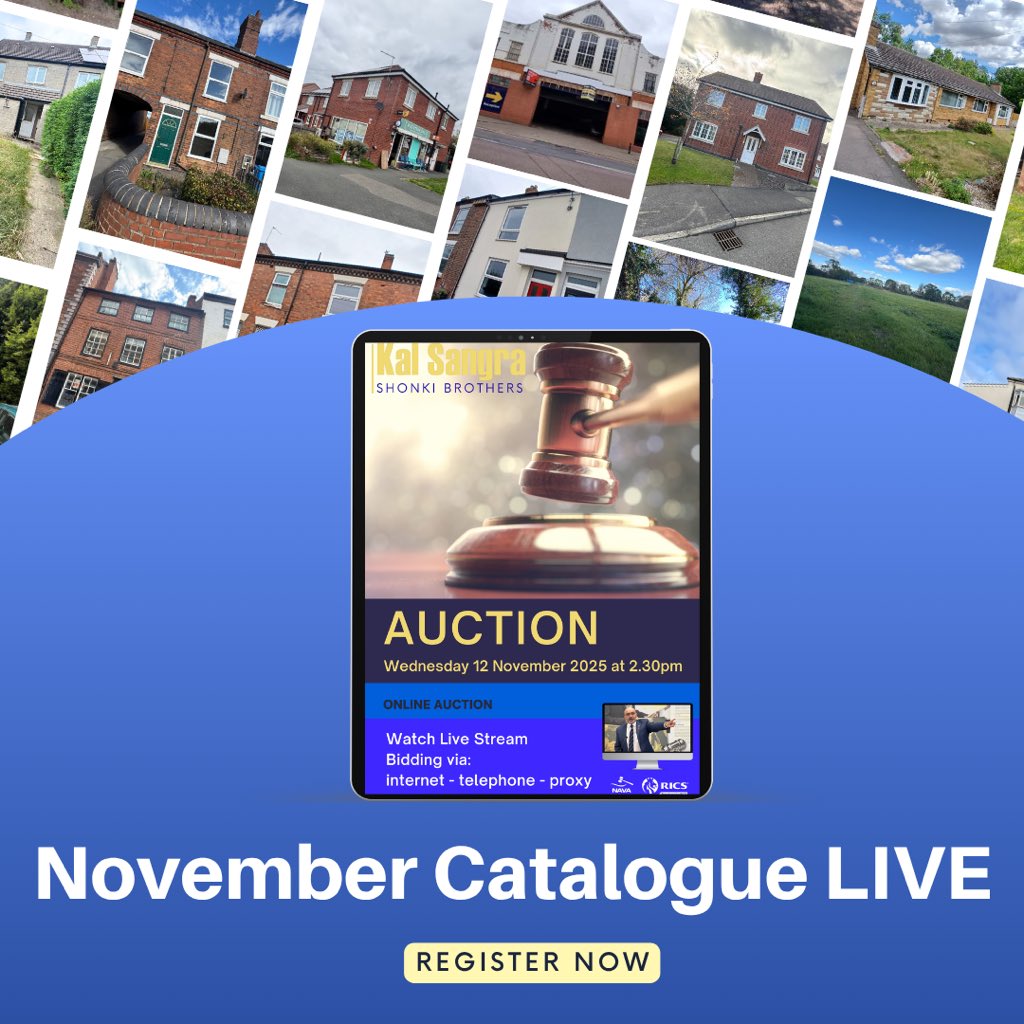 KalSangra's tweet photo. ⭐️November Catalogue LIVE⭐️
📅 Wednesday 12 November 2025 2:30PM
https://t.co/F2o0AztBk1
 
The Auction Viewing Schedule is also LIVE

🌟 We have done the thinking for you. 🌟 View full lot list below for:

✅ Current / estimated rental values
✅ Yields - ranging from 7.2 - 17.7% https://t.co/uwgzBtQ5lz