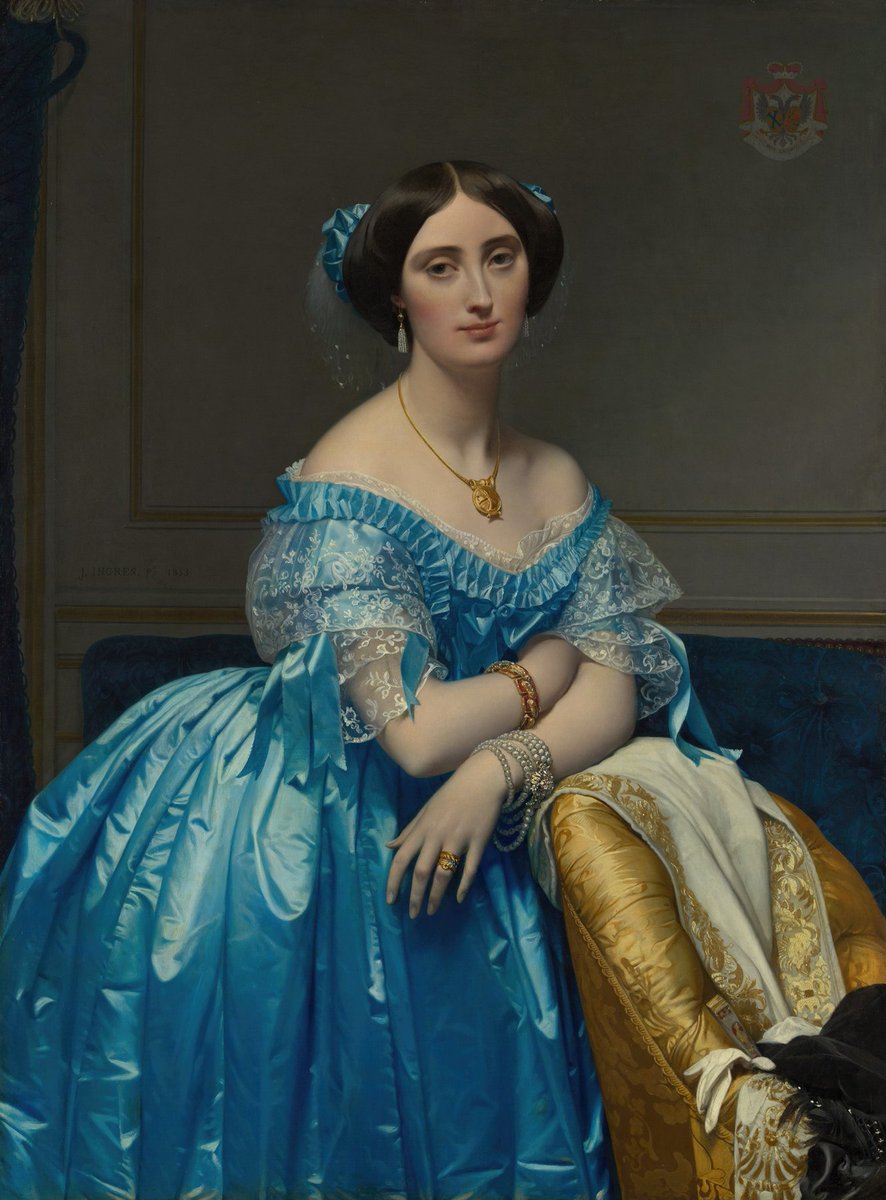 "Joséphine-Éléonore-Marie-Pauline de Galard de Brassac de Béarn, Princesse de Broglie"
{1851–53}
By ~ Jean Auguste Dominique Ingres