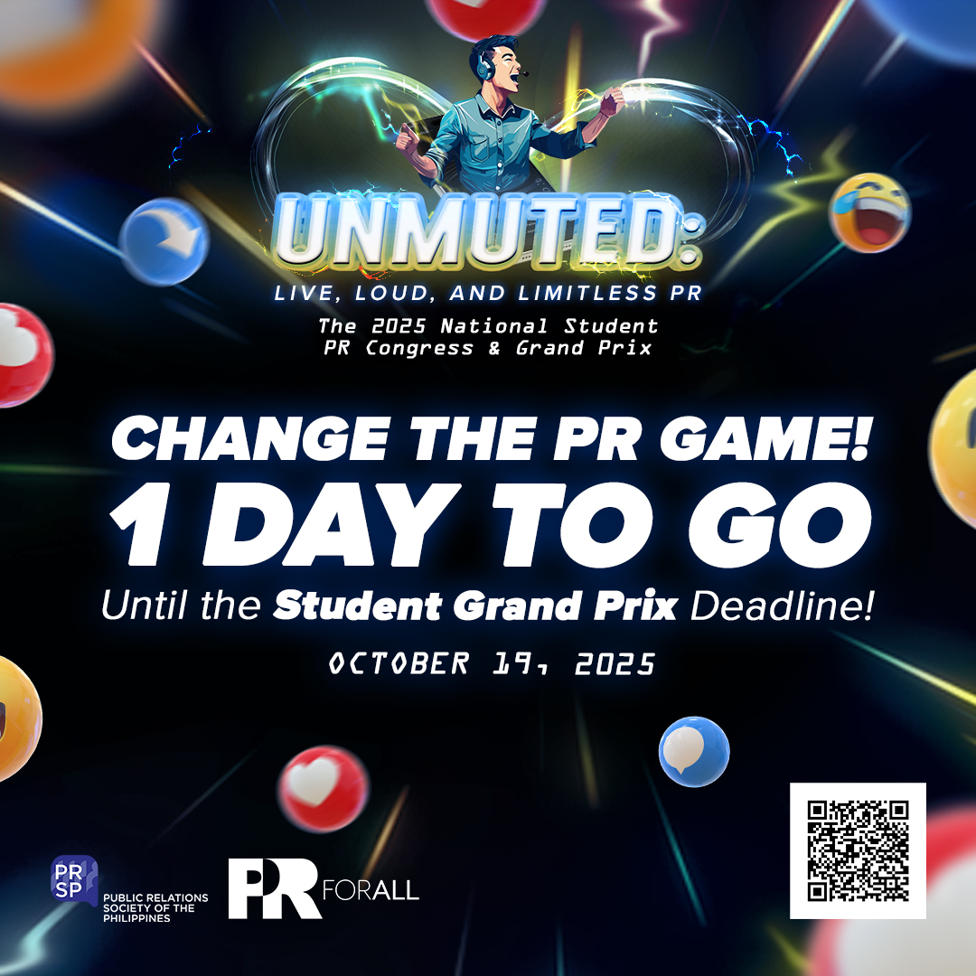 PRSPofficial's tweet image. LAST CALL!  Get creative and innovative with your publicity plan for Thinkamuna Pilipinas—you might just change the game with your brilliant ideas. 

Here&apos;s your last chance, submit your entries here: 
tinyurl.com/8ewu2t57
#unmutedpr
#Unmuted
#PRforall