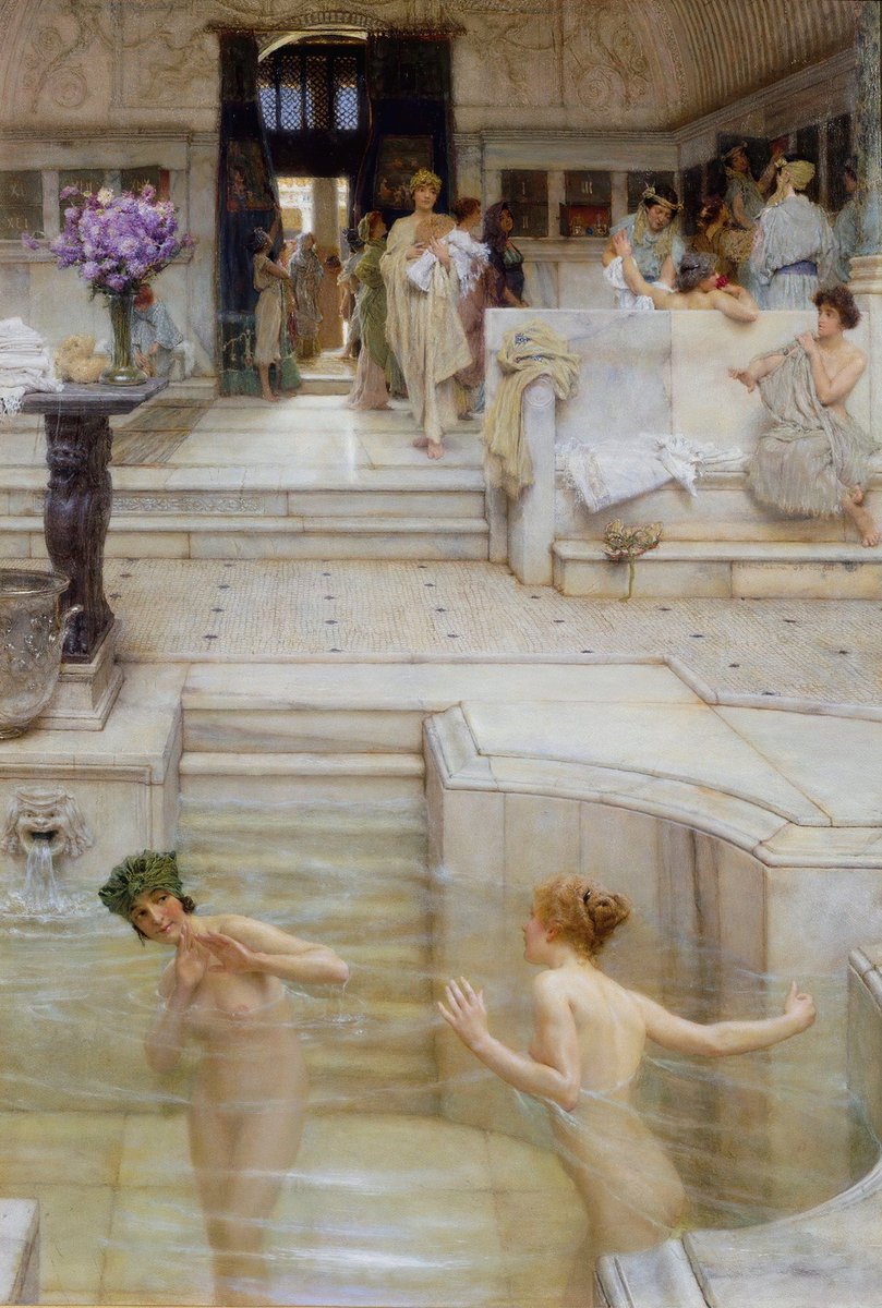 "A Favourite Custom"
{1909}
By ~ Lawrence Alma-Tadema