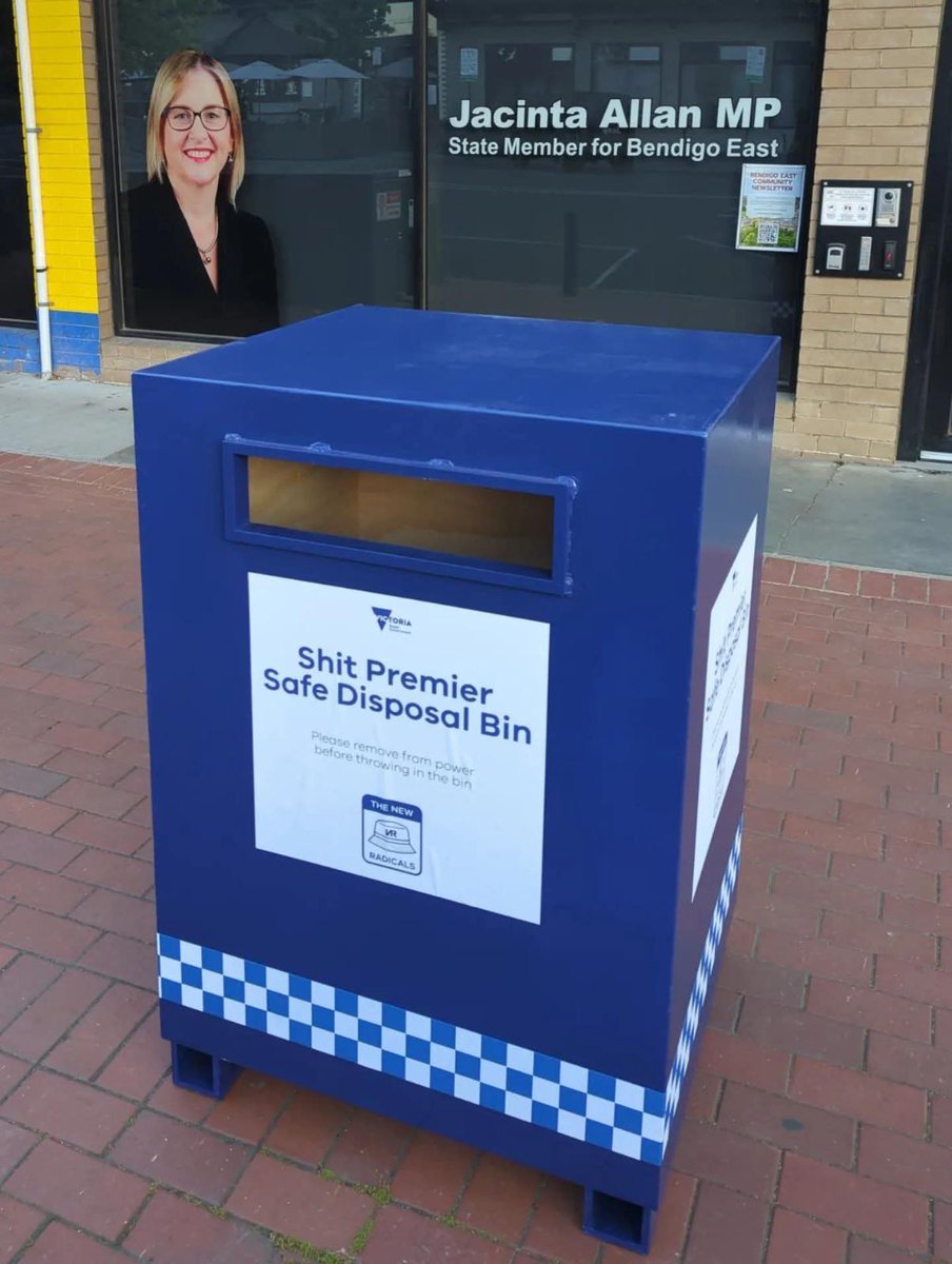 goodfoodgal's tweet image. It really is time for Jacinta Allen to resign. 

As crime in Melbourne continues to grab the headlines - she has gone from ridiculous to preposterous with the stupid and wasteful “machete bin” rollout. 

Turning her into a laughing stock.