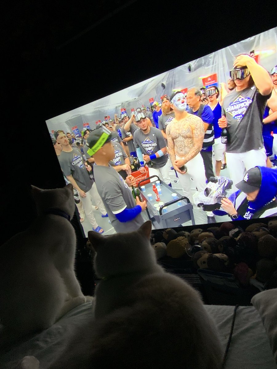 AllTimeJenn's tweet image. Walter &amp;amp; Murphy are waiting to watch their favorite baseball team go back to the #WorldSeries @Dodgers @ClaytonKersh22 @kikehndez @mookiebetts @FreddieFreeman5 @will_smith30 @TeoscarH  #DodgerFanFromAlabama ⚾️💙