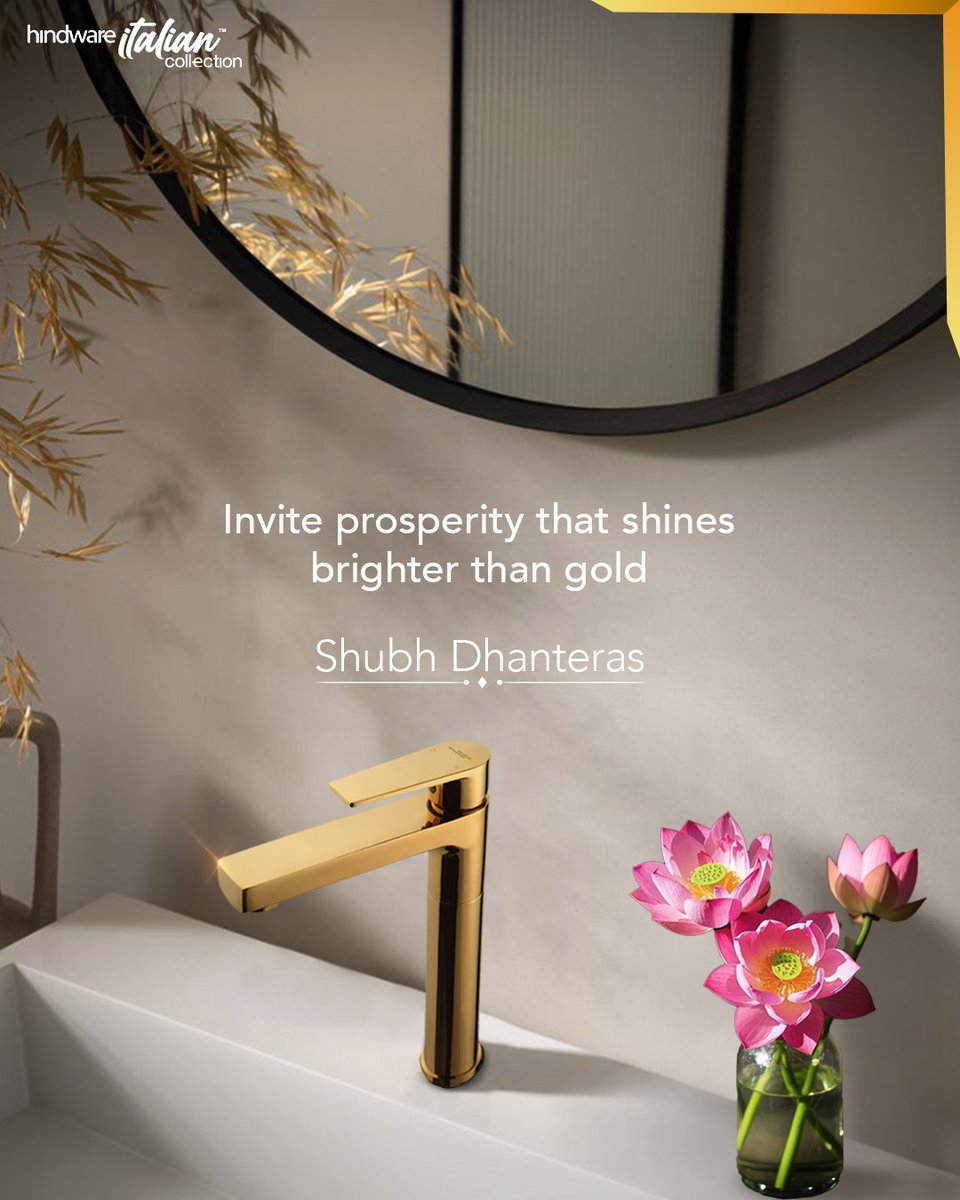 This Dhanteras, bring home prosperity that shines brighter than gold.

Celebrate the festival of wealth with Hindware’s golden touch and elevate your bathroom into a space of luxury and positivity. 

#ShubhDhanteras #Hindware #GoldenGlow #LuxuryBathrooms #ProsperityAtHome