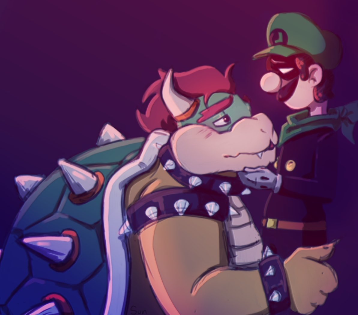 LOLweAllDie_99's tweet photo. Woah bisexual lighting #bowuigi #bowser #luigi #supermario #Mrl #papermario #smb #art https://t.co/w4otKHpeMY