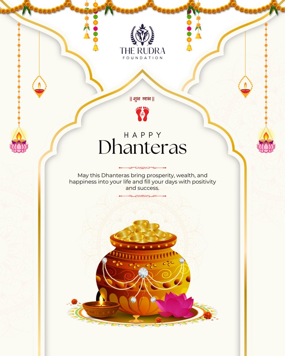 The Rudra Foundation (@therudrafdn) on Twitter photo May this Dhanteras bring light, prosperity, and good health to your life.
Warm wishes from The Rudra Foundation тЬи
#happydhanteras #therudrafoundation #festiveseason #prosperity #goodvibes #celebration #festivaloflights #indianfestivals #goodhealth #happiness May this Dhanteras bring light, prosperity, and good health to your life.
Warm wishes from The Rudra Foundation тЬи
#happydhanteras #therudrafoundation #festiveseason #prosperity #goodvibes #celebration #festivaloflights #indianfestivals #goodhealth #happiness