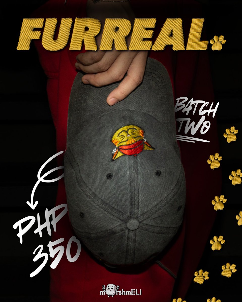 [𝐅𝐔𝐑𝐑𝐄𝐀𝐋. 𝐂𝐀𝐏]

Pre-order for batch 2 now open! Don't get left out this time!

Secure yours using this link: 
🔗: forms.gle/gWKaMPwRdMTc6Q…

#FURREAL #ELI