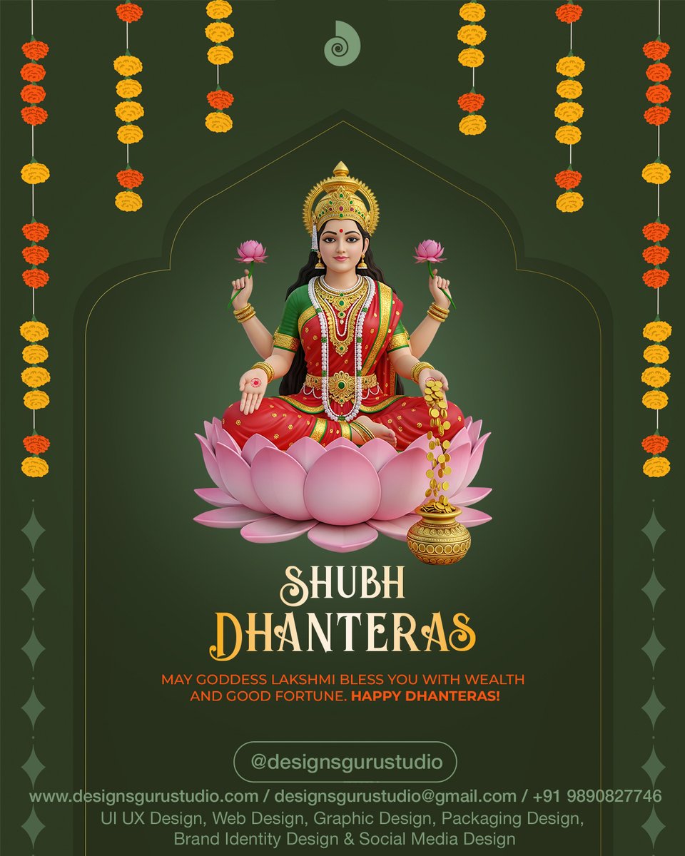 designsgurustud's tweet image. Happy Dhanteras!
#designsgurustudio #dhanteras #festivaloflights #diwalivibes #happydhanteras #shubhdhanteras #dhanterasspecial  #dhanteras2025 #dhanterasvibes #indianculture #festivemood #devotion #diwali2025 #festivevibes #vasuvaras #diwali #happydiwali #festival #vasubars
