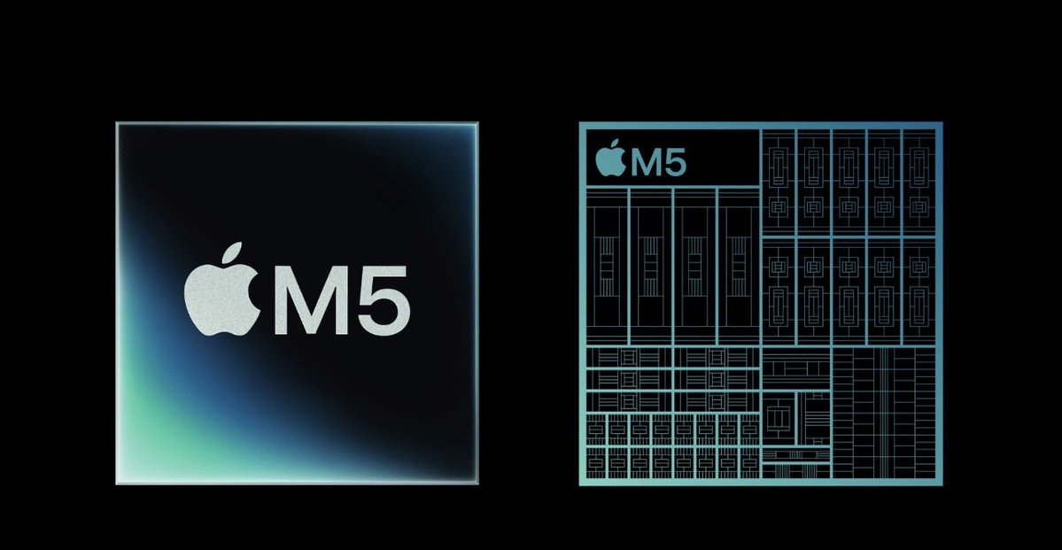 TechAI_Daily's tweet image. 🚨 Apple drops M5 chip: 4× AI power, Neural GPU cores, next‑gen performance
• M5 delivers 4× peak GPU compute speed vs M4, with neural accelerators embedded in each core
• Upgrades include faster CPU, boosted Neural Engine, and higher unified memory bandwidth
• Intended…