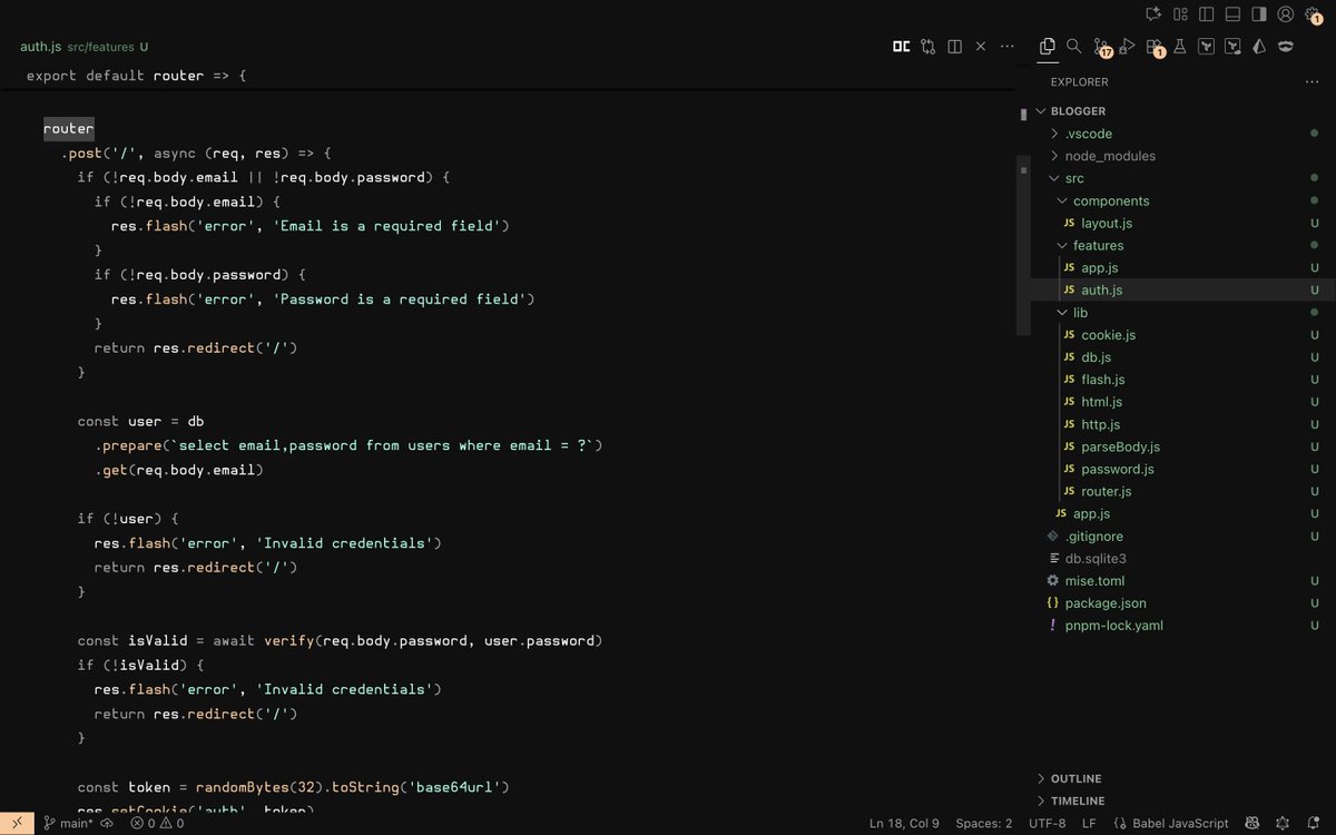 barelyreaper's tweet image. been a while since I wrote a web project from scratch and also if I could write it all without adding any deps.
good confidence boost for the day.
