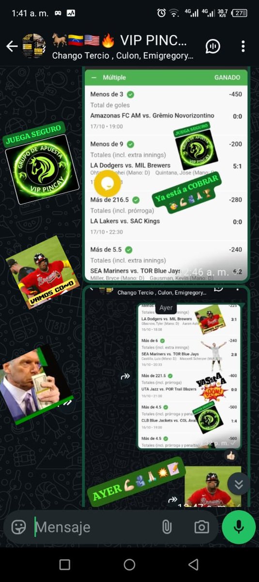 daniel_pincay's tweet image. chat.whatsapp.com/IXGG4waMgVI452…
🙏🏻🏆🥳🫂💪🏻💥🍀
#parley 
#animalitos 
#Hipismo 
#gulfstreampark 
#belmoont 
#santaanita 
#LaRinconada 
@m_estiben 
@marrpacheco 
@potrobot_lr 
@PedroMo52309554 
@CarlosH197010 
@Juniorjosecast 
@cronodatos 
@timehipico 
@NuestroHipismo