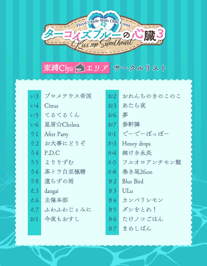 ターコイズブルーの心臓】フロジェイWebオンリー (@fj_web1105