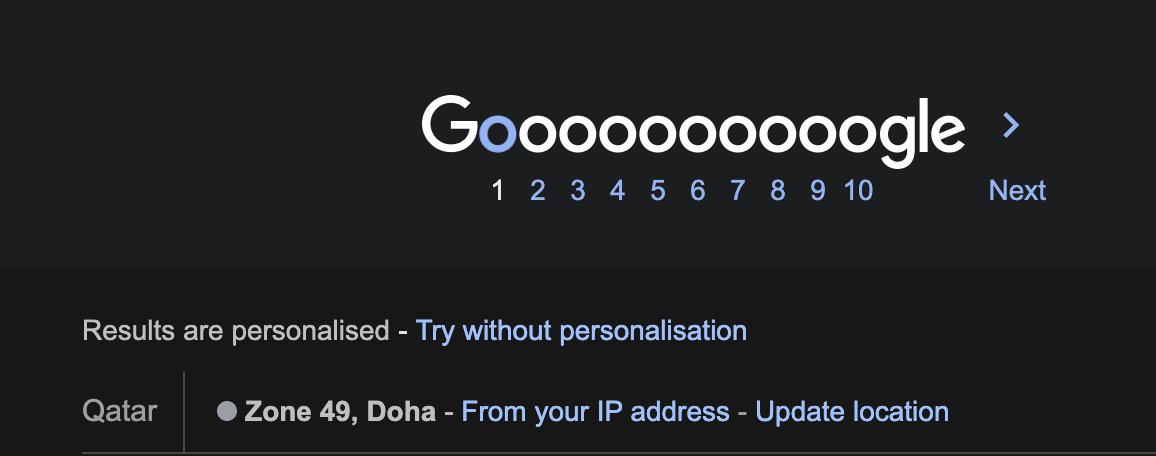 Parth Suba (@parthsuba77) on Twitter photo Mid-flight on <a href="/qatarairways/">Qatar Airways</a>, halfway between continents
Google SERP says: “Results are personalised
📍 Zone 49, Doha
Proof that airborne Wi-Fi IP routing defines your local intent
Even 35,000 feet up above ice caps, geo-targeting works flawlessly
#SEO #AvGeek Mid-flight on <a href="/qatarairways/">Qatar Airways</a>, halfway between continents
Google SERP says: “Results are personalised
📍 Zone 49, Doha
Proof that airborne Wi-Fi IP routing defines your local intent
Even 35,000 feet up above ice caps, geo-targeting works flawlessly
#SEO #AvGeek