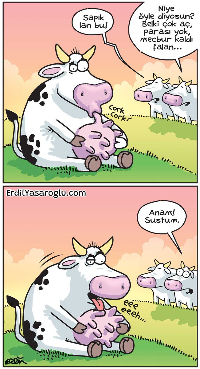 erdilyasaroglu's tweet image. Sustum 🙃
.
#Komikaze #karikatür #komik #mizah #erdil #erdilyasaroglu #sapık #meme #inek ￼