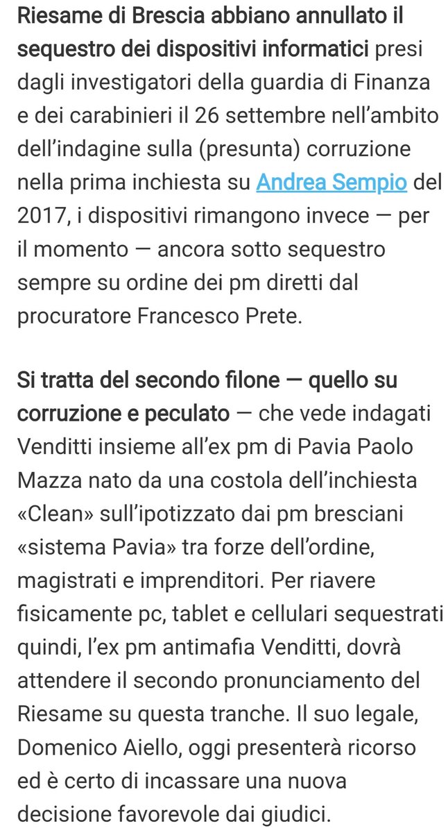 Tutto ancora sequestrato #Garlasco #corriere