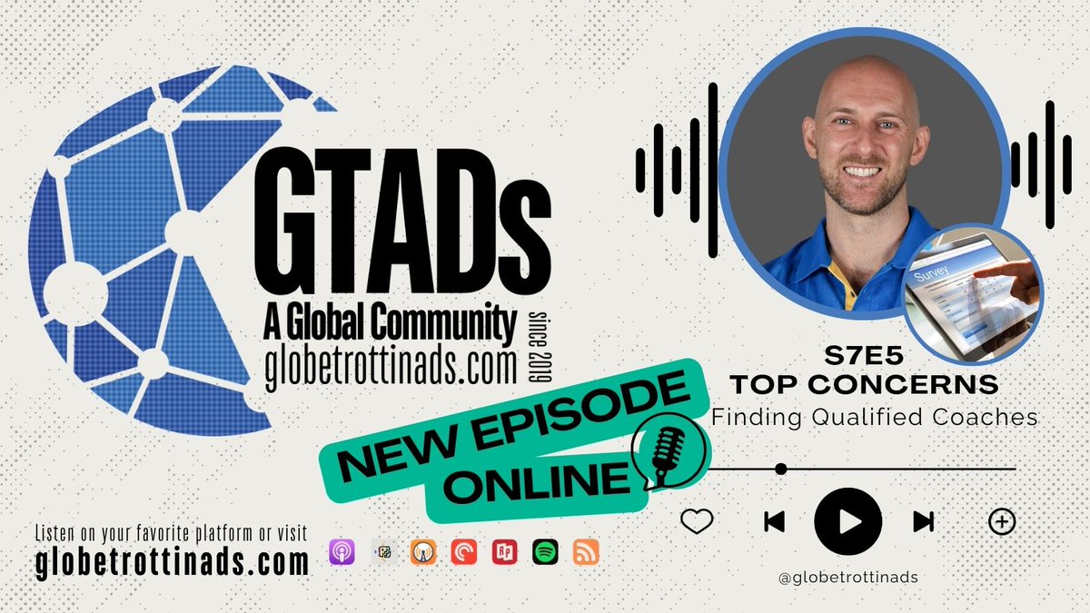 Top Concern #2 Finding Qualified Coaches

Join us &amp; Dan Hogg from <a href="/ssischool/">SSIS</a>  as we share experiences and ideas to help you find those coaches that #InternationalSchool ADs around the worl are looking for

Check it out 🎙 shorturl.at/rdY2J