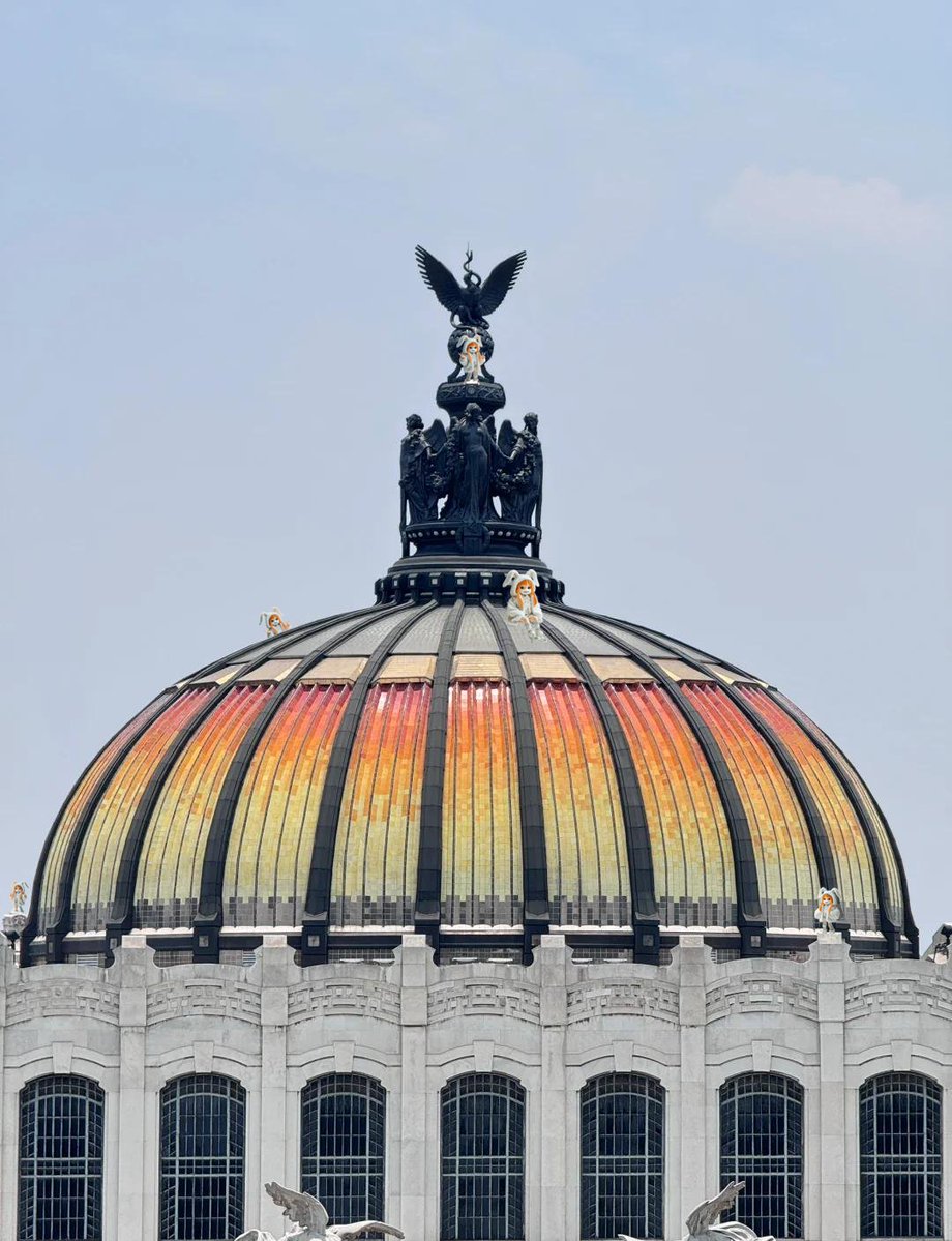 👀 Eye Challenge: Round 15!

Simona’s in Mexico 🇲🇽 — hiding among the golden domes of the Palacio de Bellas Artes, the crown jewel of Mexico City’s skyline.
Can you spot her on this stunning masterpiece? ✨
Drop your answer + TG username in the comments 👇
✅ Guess right = eSIM