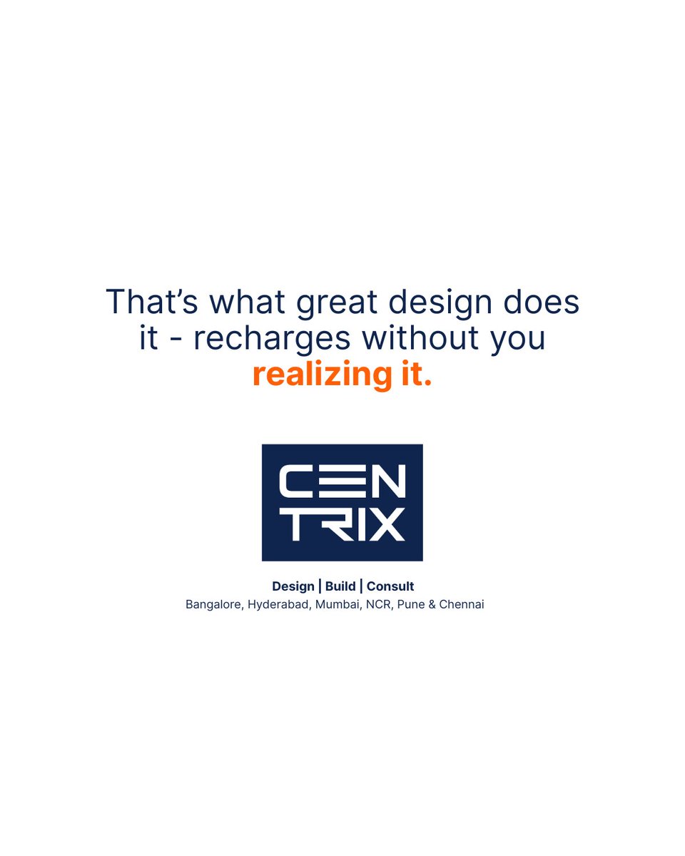 Centrix_Spaces's tweet image. We’ve all felt it - that mid-afternoon dip when the energy fades, focus slips, and the to-do list looks a little too long.

#centrix #workspacesthatwork #beyonddesks #officedesign #workspacewellness #designthatmoves #productivitybydesign #interiordesignindia #creativeworkspaces