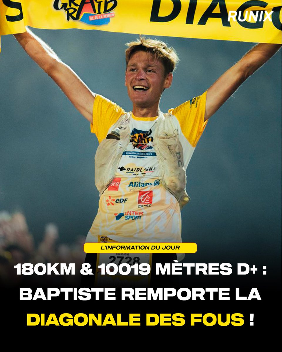 🚨 𝑶𝑭𝑭𝑰𝑪𝑰𝑬𝑳 ! À 31 ans et pour sa première participation — le Stéphanois Baptiste Chassagne (🇫🇷) remporte la légendaire « 𝑫𝒊𝒂𝒈𝒐𝒏𝒂𝒍𝒆 𝒅𝒆𝒔 𝑭𝒐𝒖𝒔 » 🙆‍♂️ Au terme de 23 heures et 31 minutes d’un effort XXL ! 

« 𝑯𝒐𝒏𝒏𝒆̂𝒕𝒆𝒎𝒆𝒏𝒕, 𝒄𝒆 𝒒𝒖𝒊 𝒆𝒔𝒕